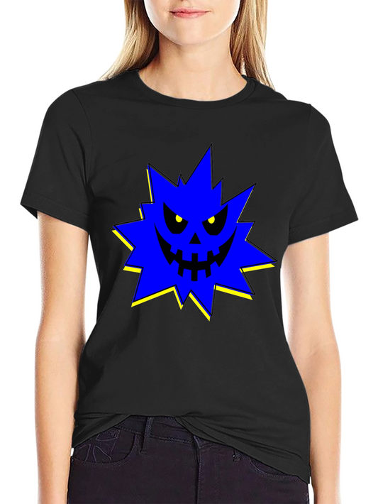 Edgy Spiky Monster Graphic T-Shirt