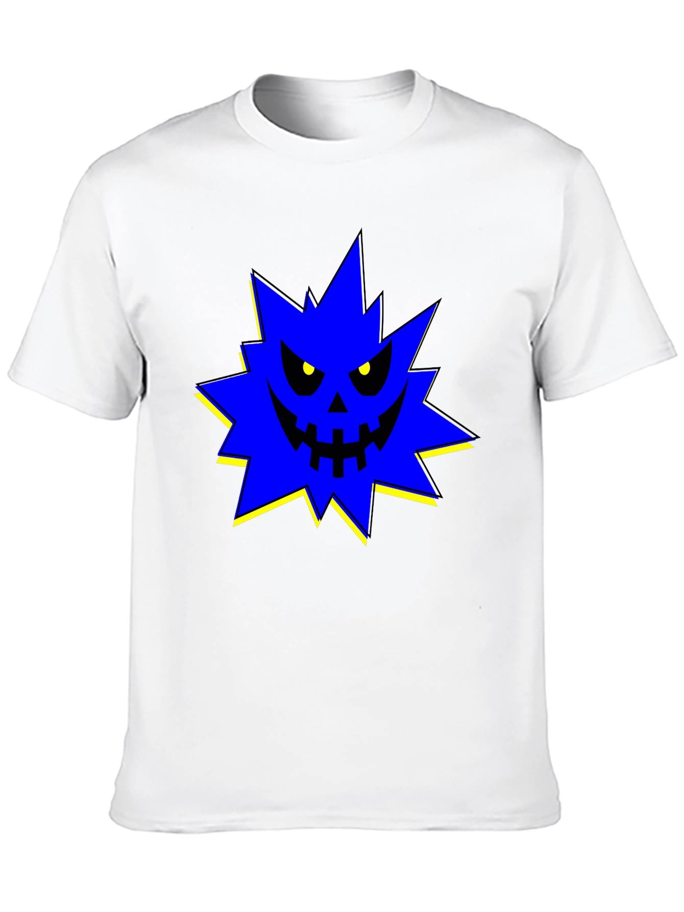 Edgy Spiky Monster Graphic T-Shirt