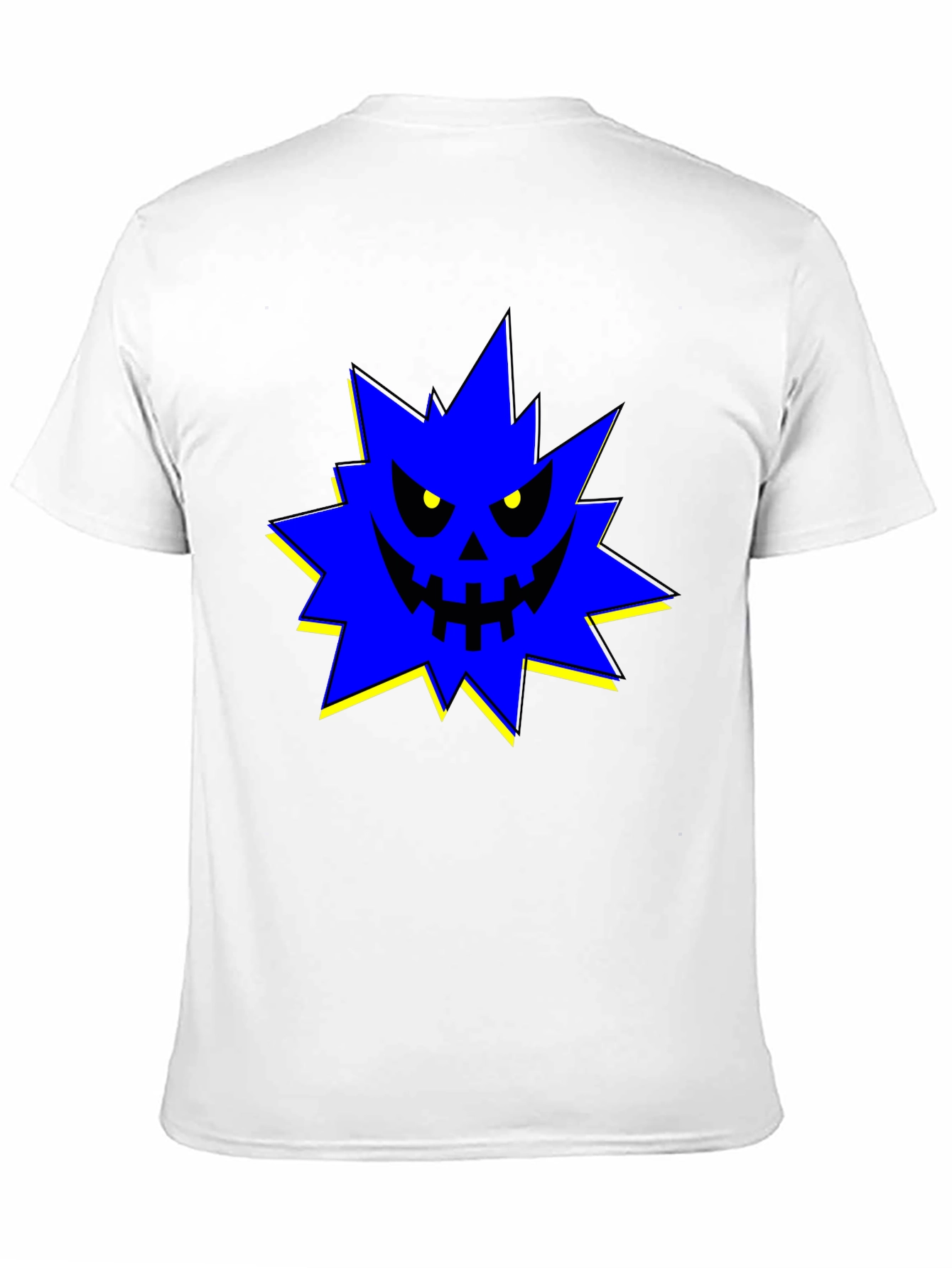 Edgy Spiky Monster Graphic T-Shirt