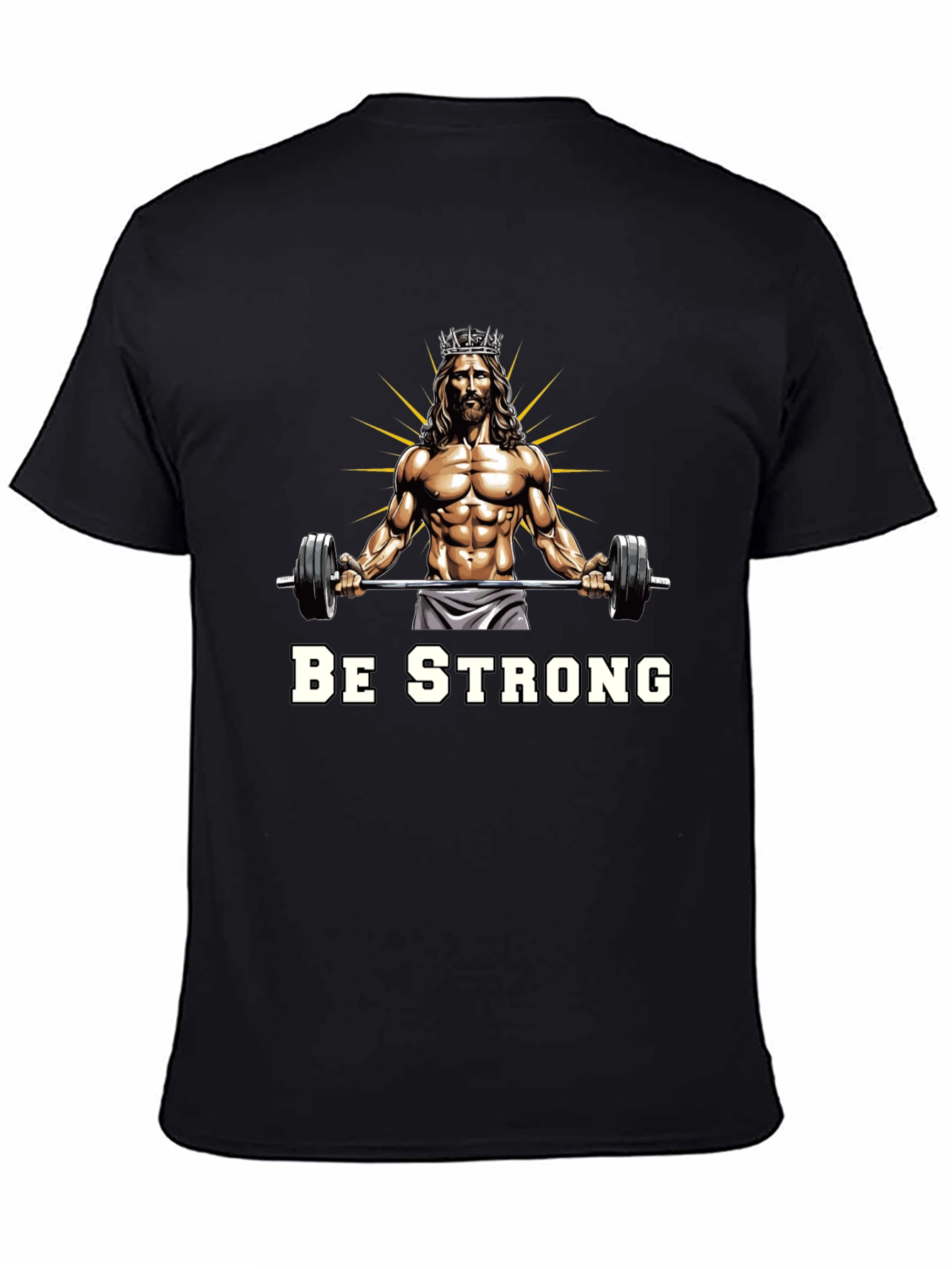 Be Strong Jesus Gym T-Shirt