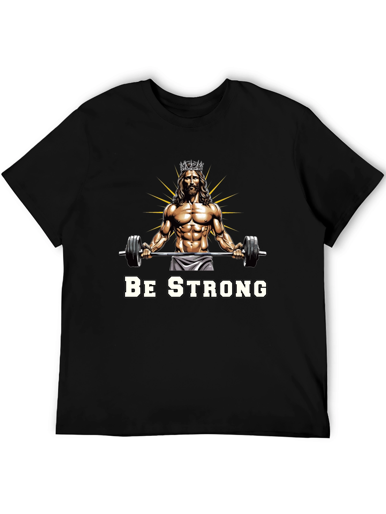 Be Strong Jesus Gym T-Shirt