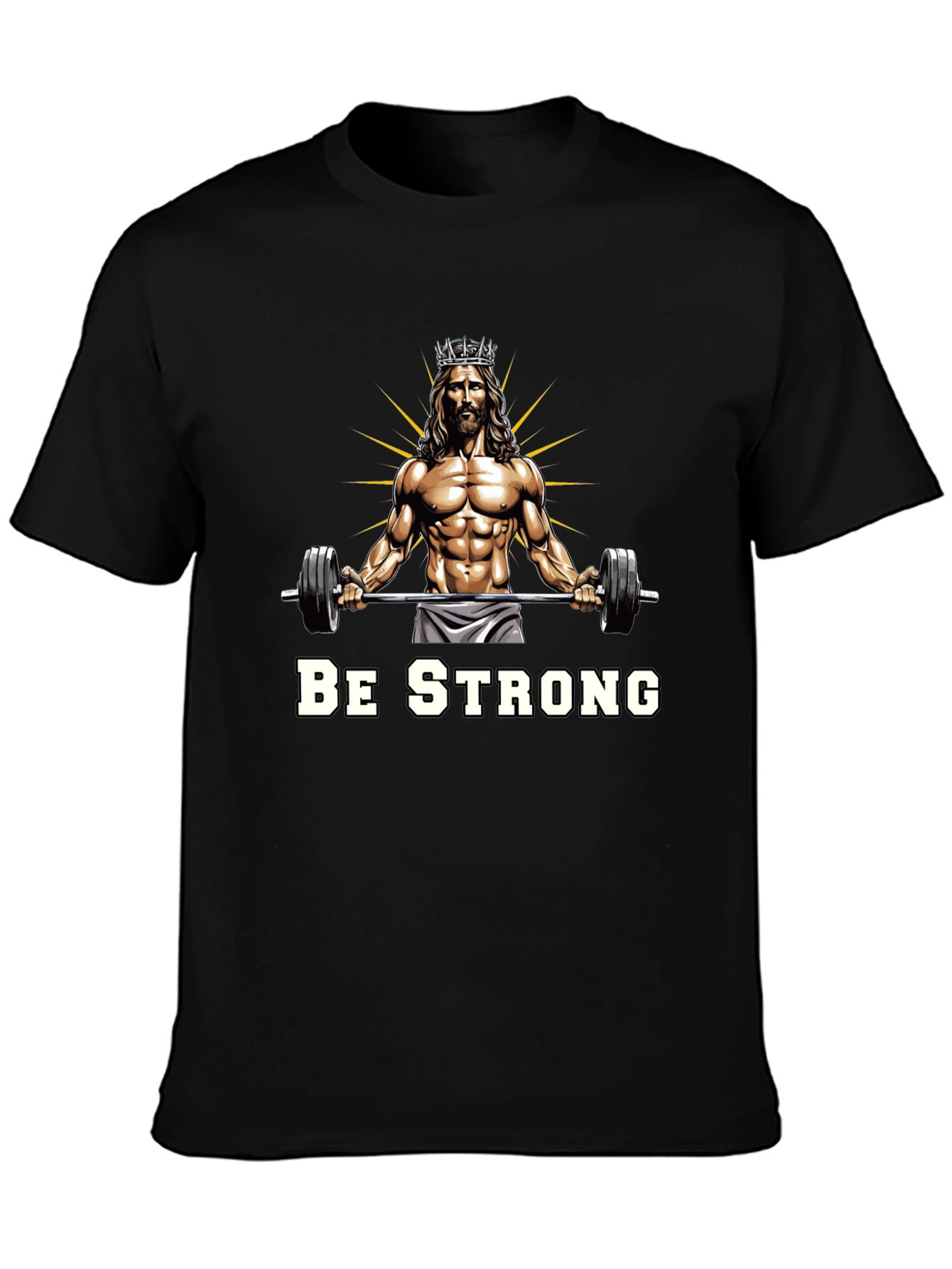 Be Strong Jesus Gym T-Shirt