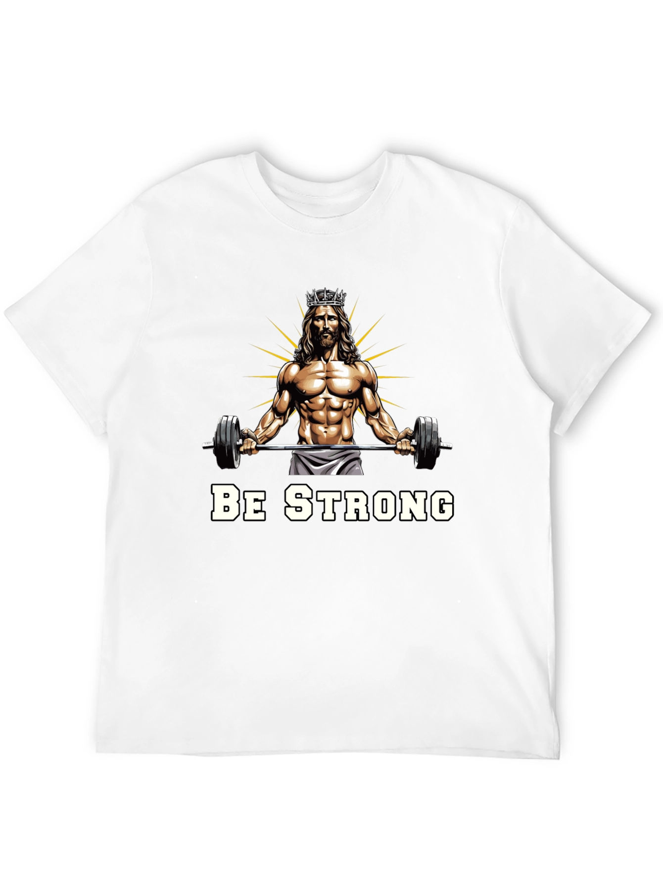 Be Strong Jesus Gym T-Shirt
