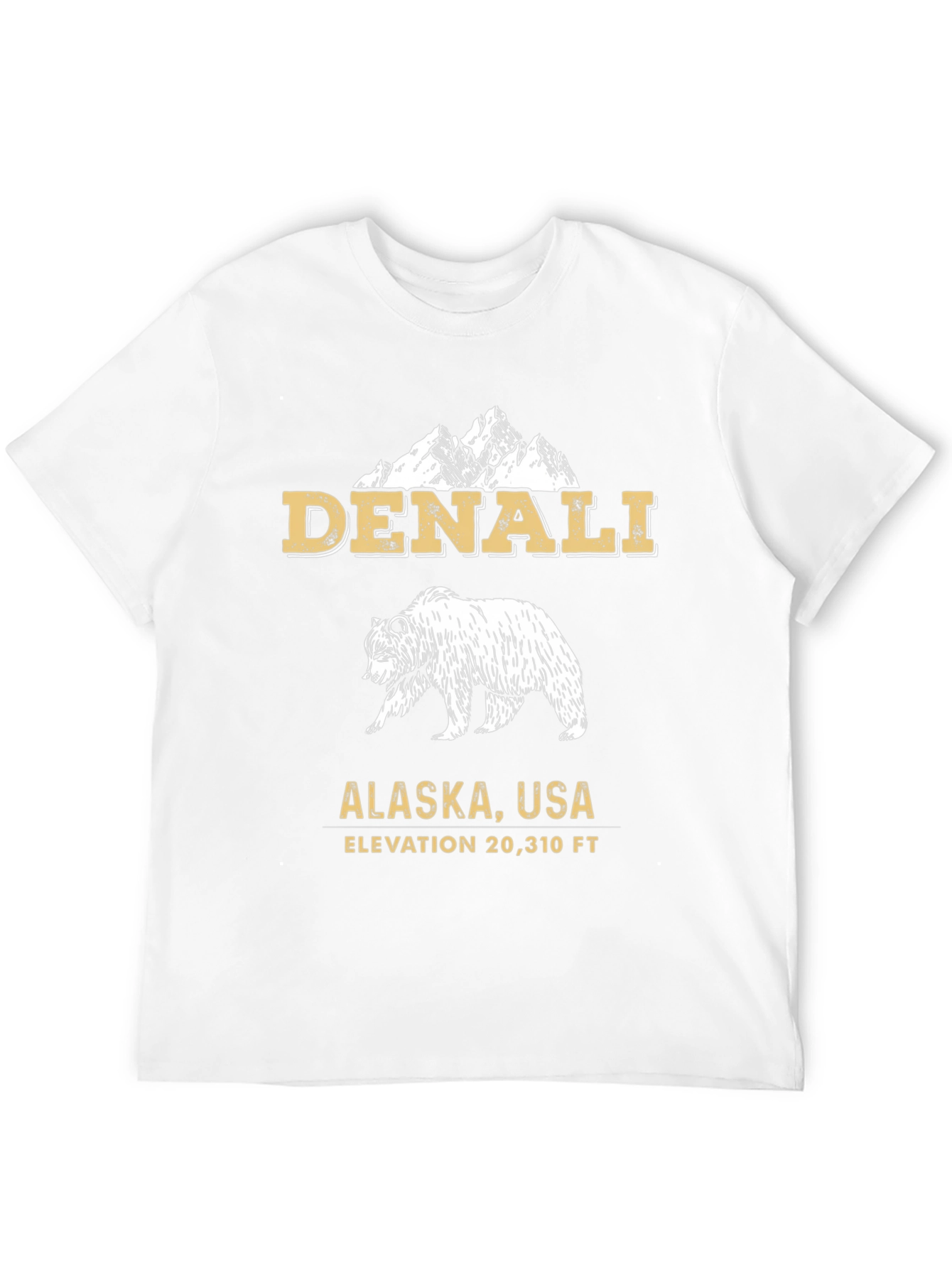 Denali Alaska T-Shirt - Mountain Bear Tee