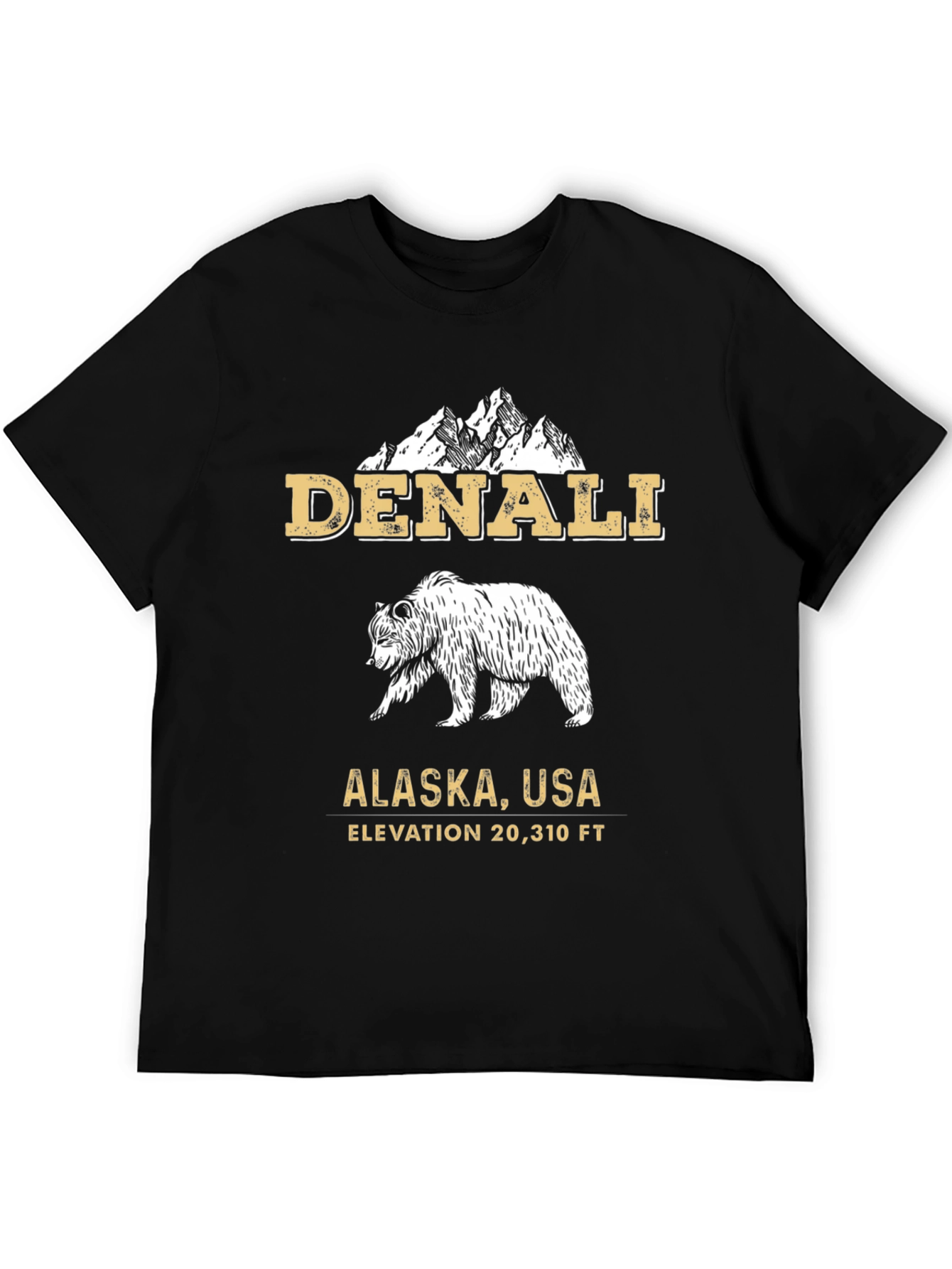 Denali Alaska T-Shirt - Mountain Bear Tee