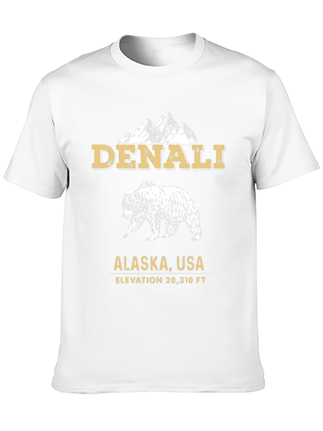 Denali Alaska T-Shirt - Mountain Bear Tee