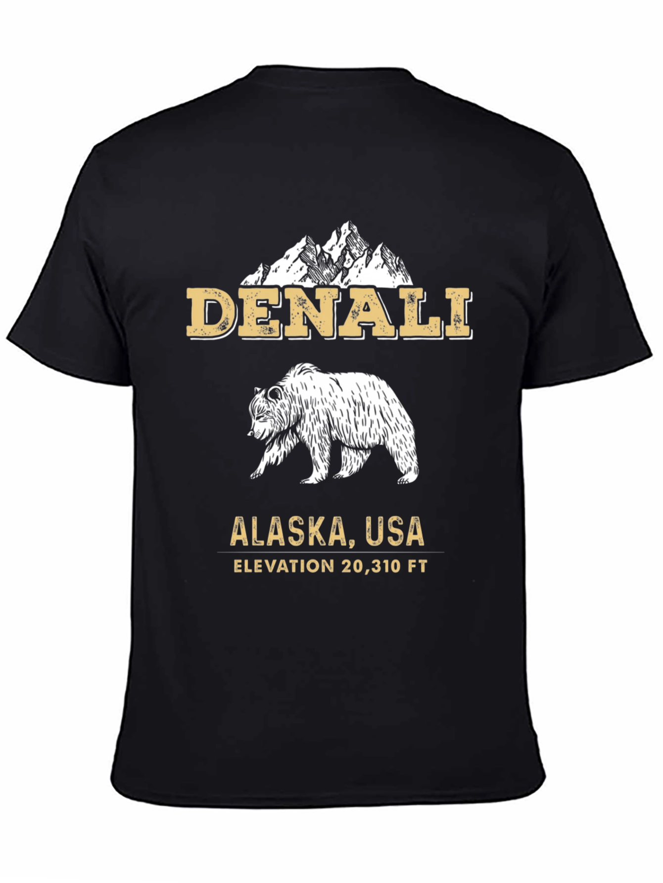 Denali Alaska T-Shirt - Mountain Bear Tee