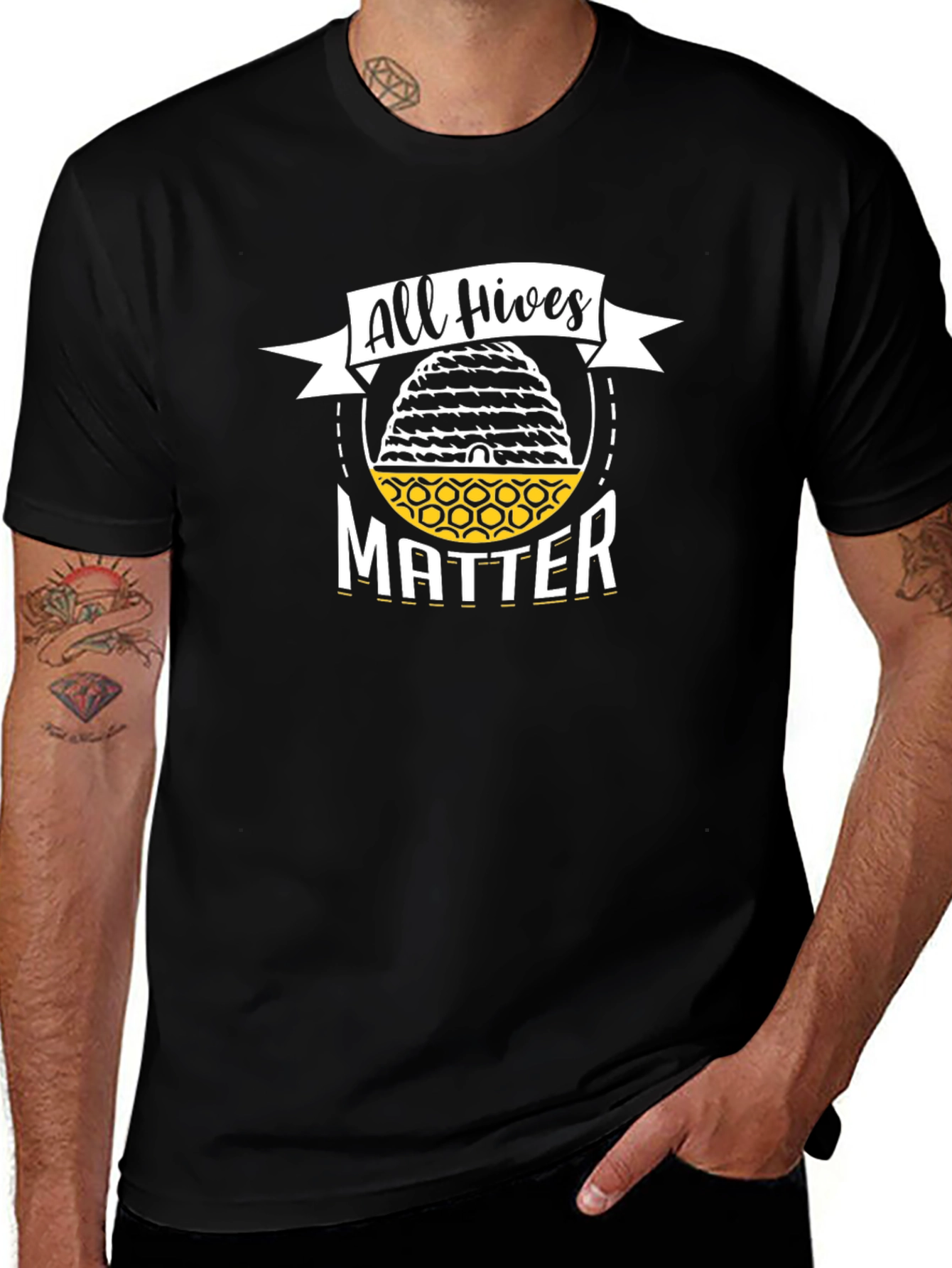 All Hives Matter Black T-Shirt - Bee Lover Gift