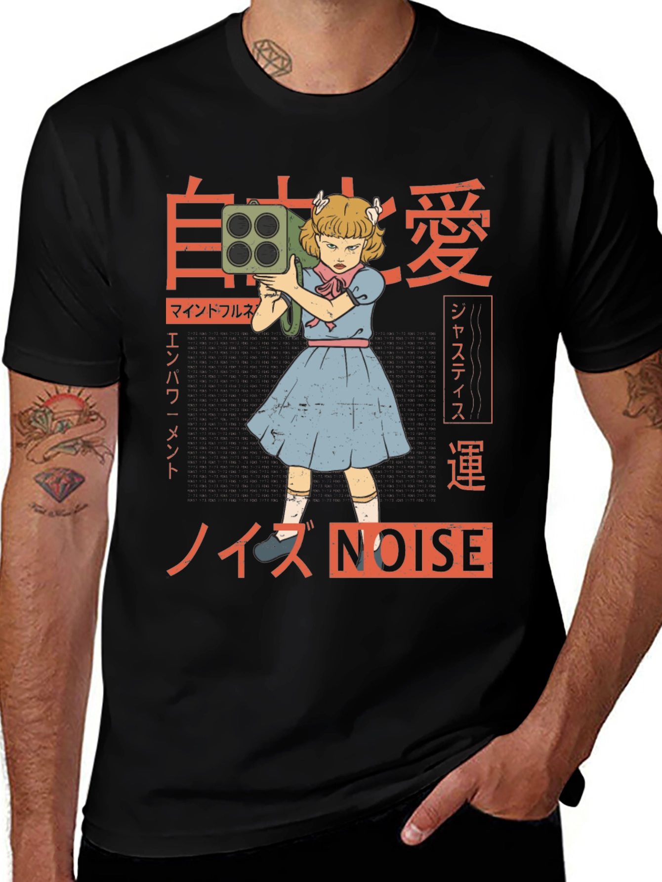 Edgy Anime Style Graphic Tee