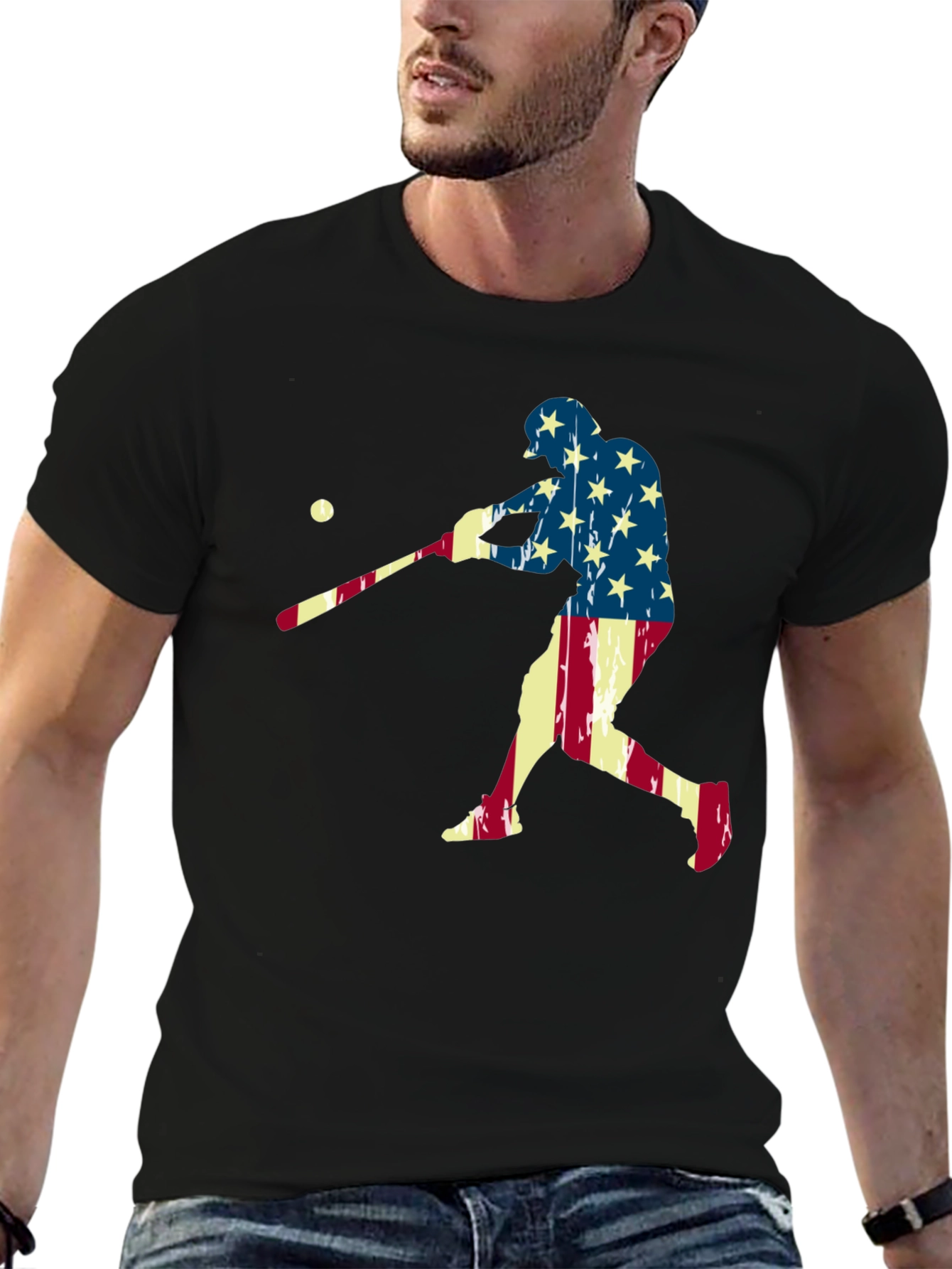 Baseball Patriotic T-Shirt