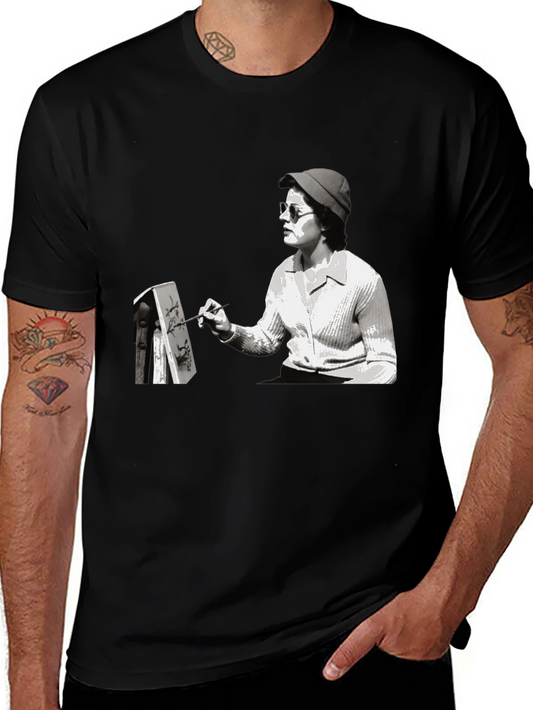 Artist Graphic Tee - Black Cotton T-Shirt