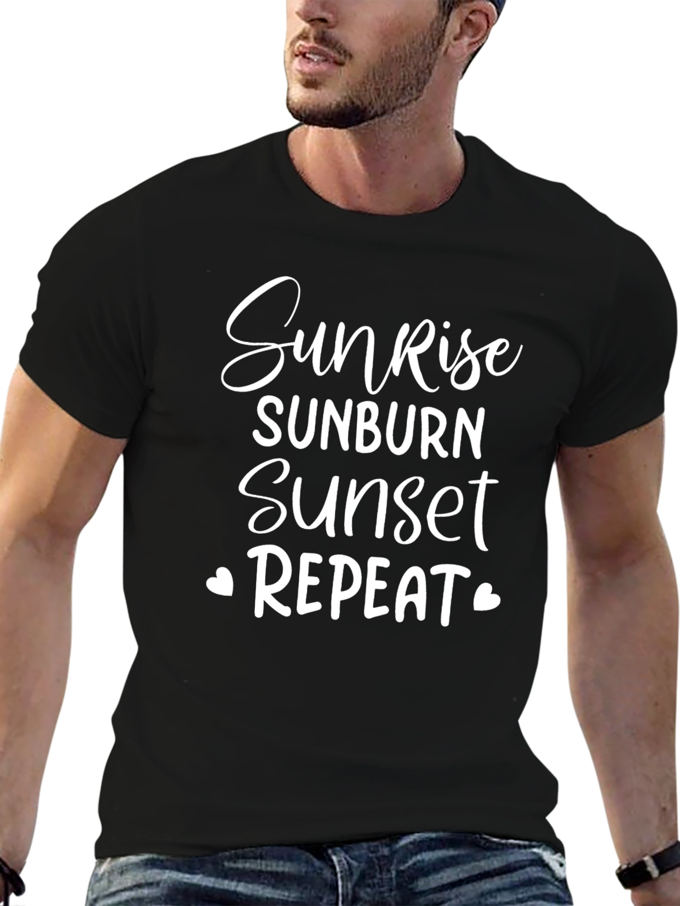 Sunrise Sunburn Sunset Repeat Tee