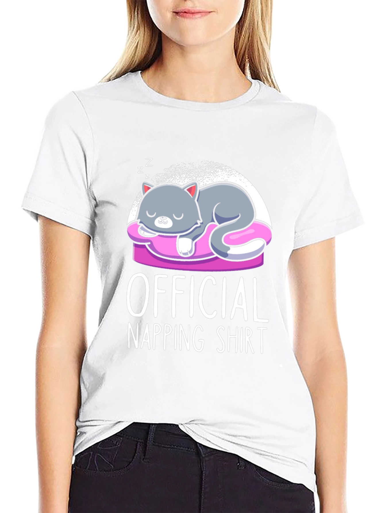 Official Napping Shirt - Cute Cat Design