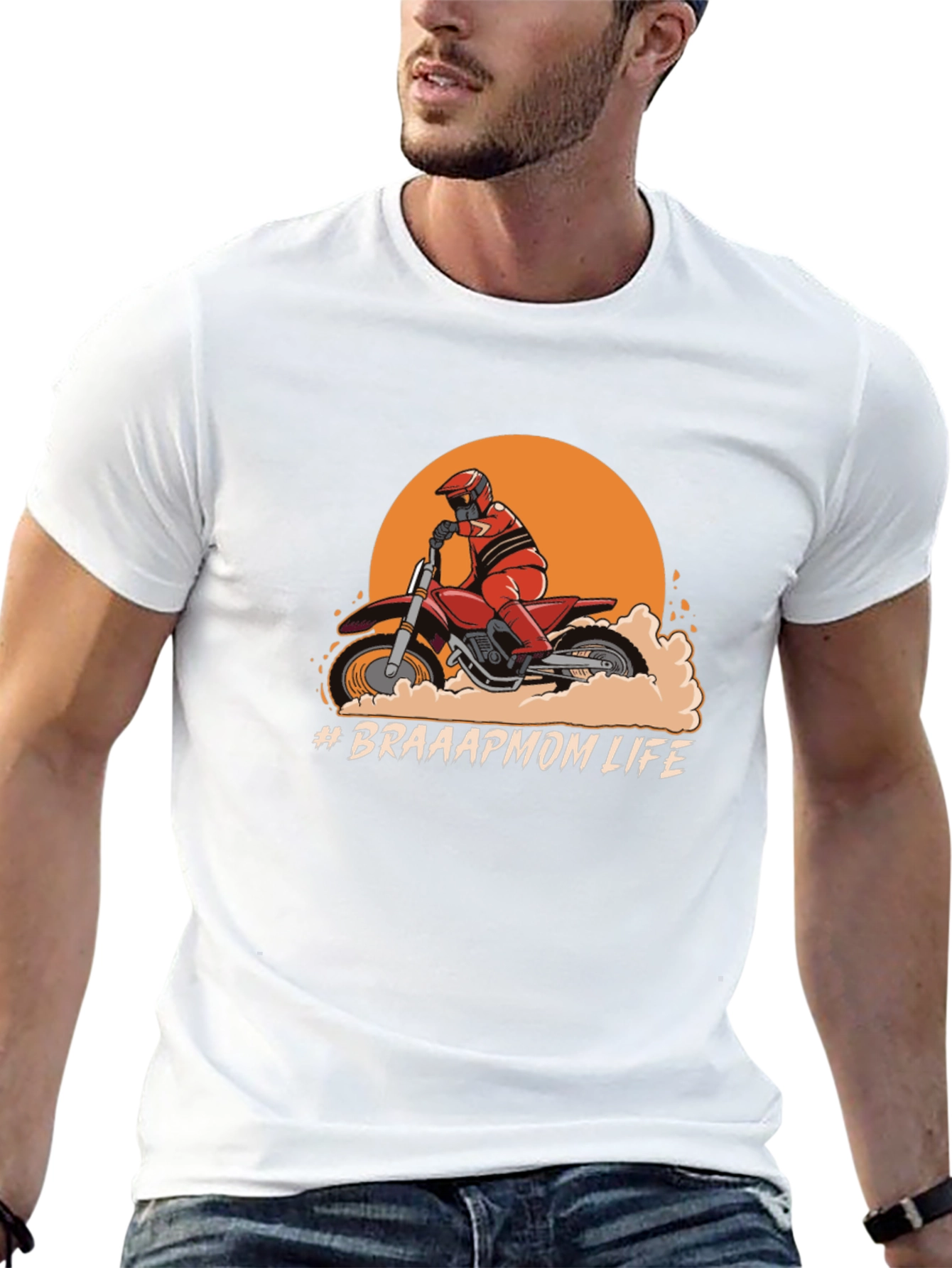 Braaap Mom Life Graphic T-Shirt