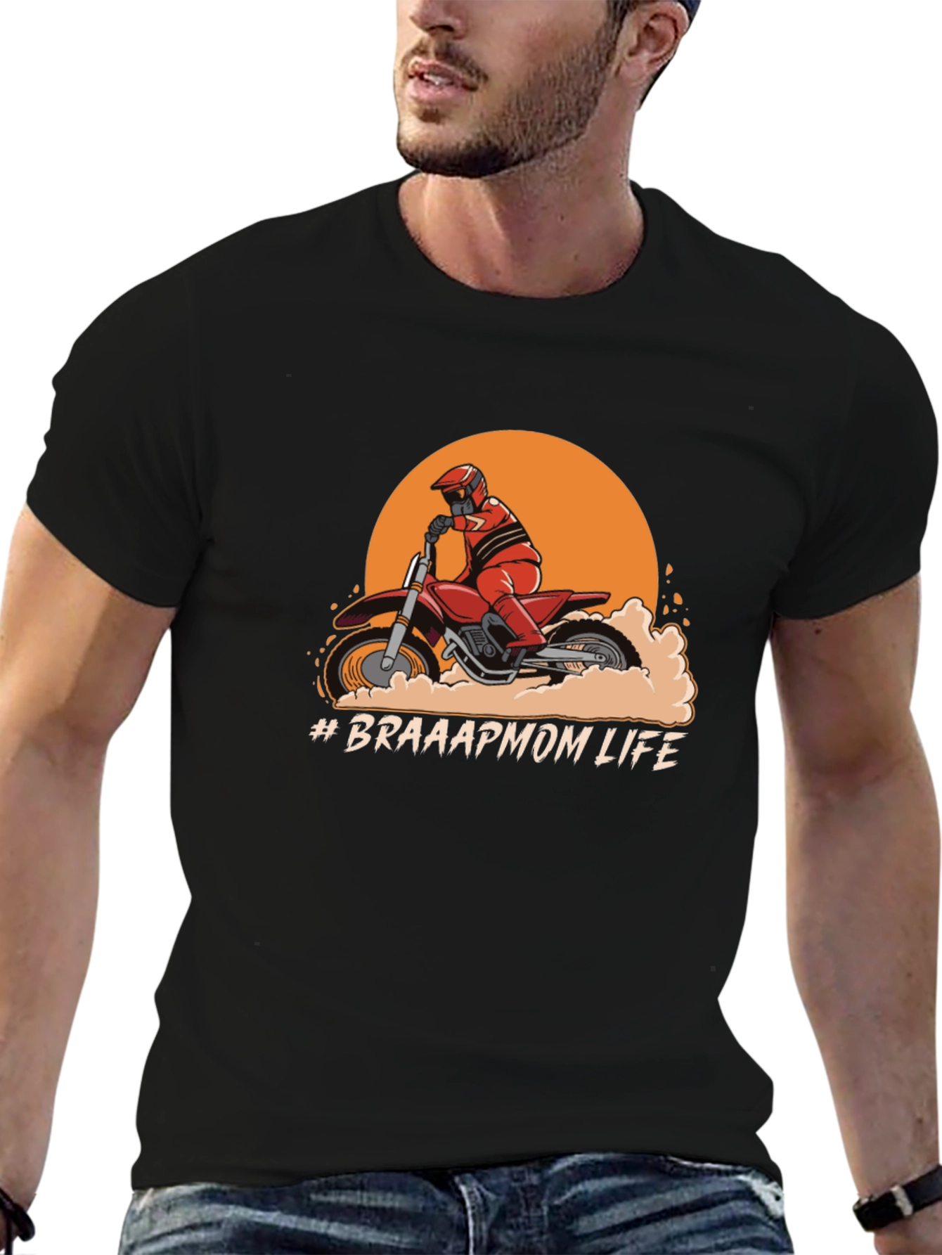 Braaap Mom Life Graphic T-Shirt