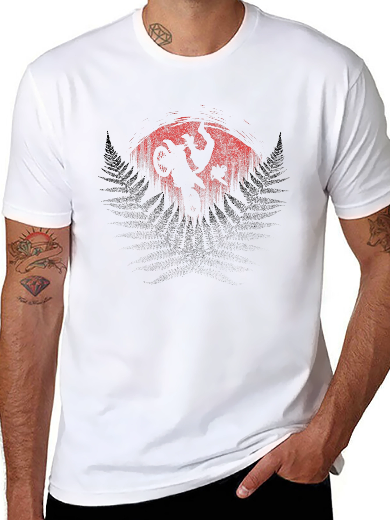 Motocross Silhouette Graphic T-Shirt