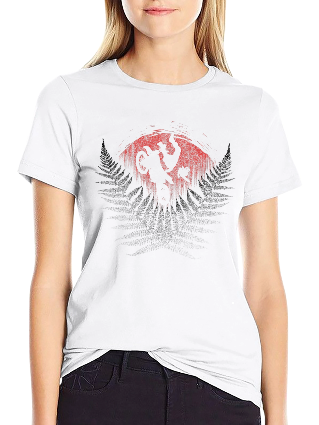 Motocross Silhouette Graphic T-Shirt