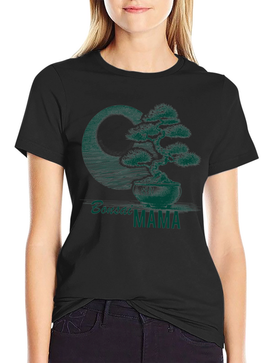 Bonsai Mama Graphic Tee - Stylish Plant Lover Shirt