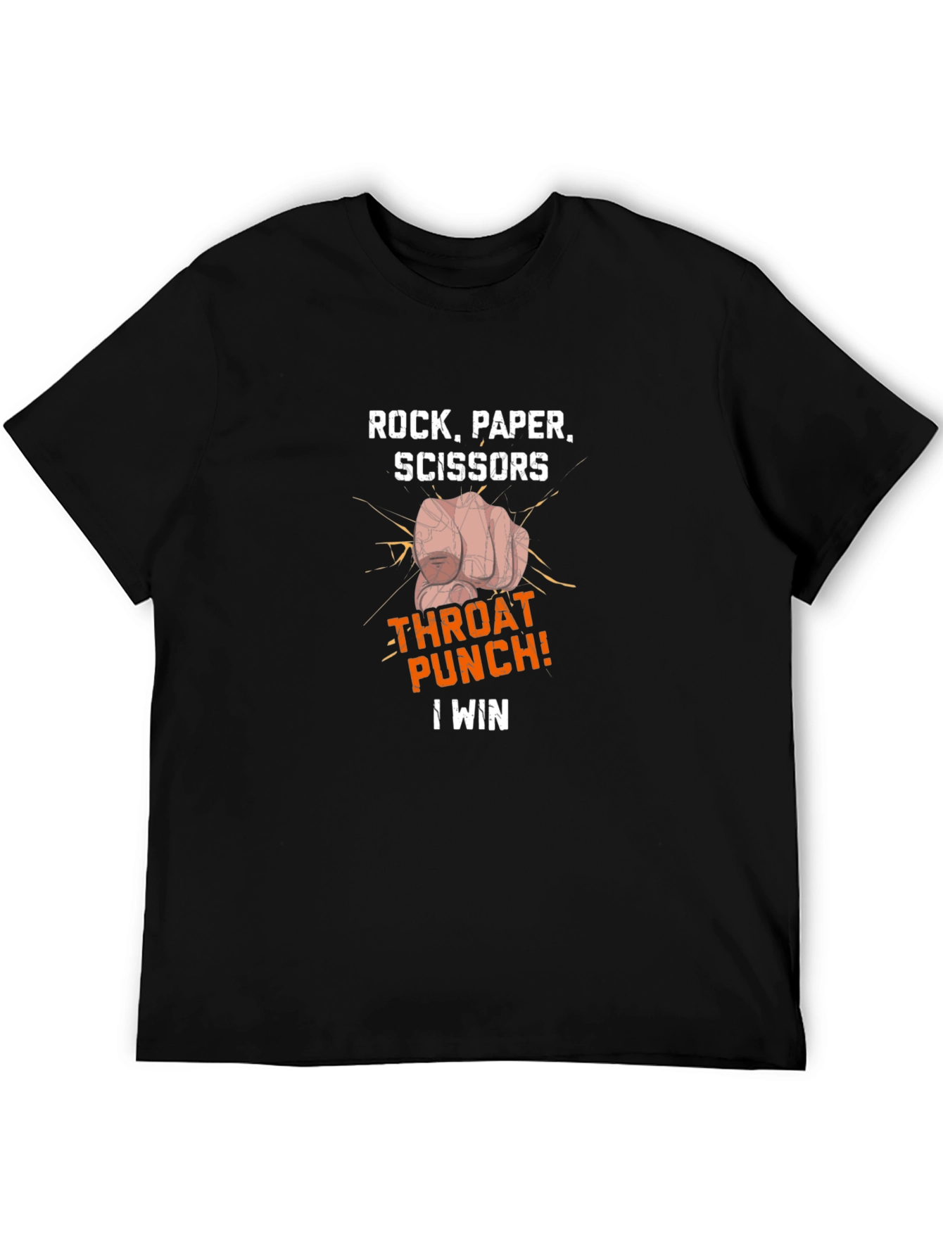 Rock Paper Scissors Throat Punch I Win T-Shirt