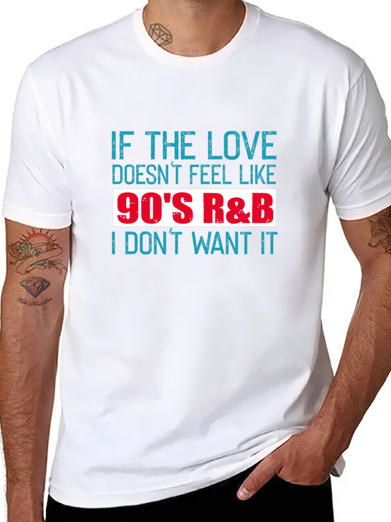 90s R&B Music Fan T-Shirt - Love & Nostalgia
