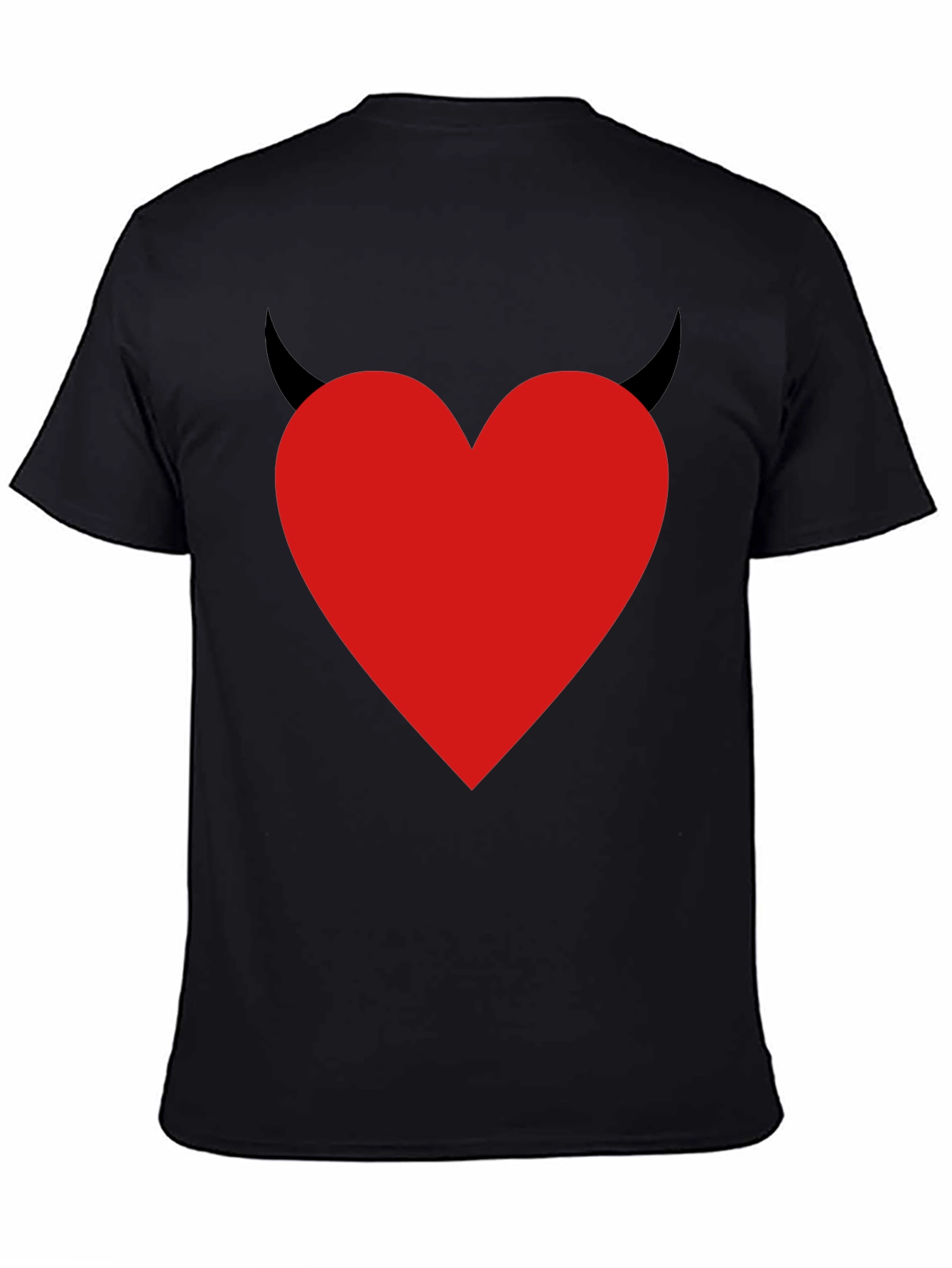 Devil Heart Graphic T-Shirt - Mens Black Tee