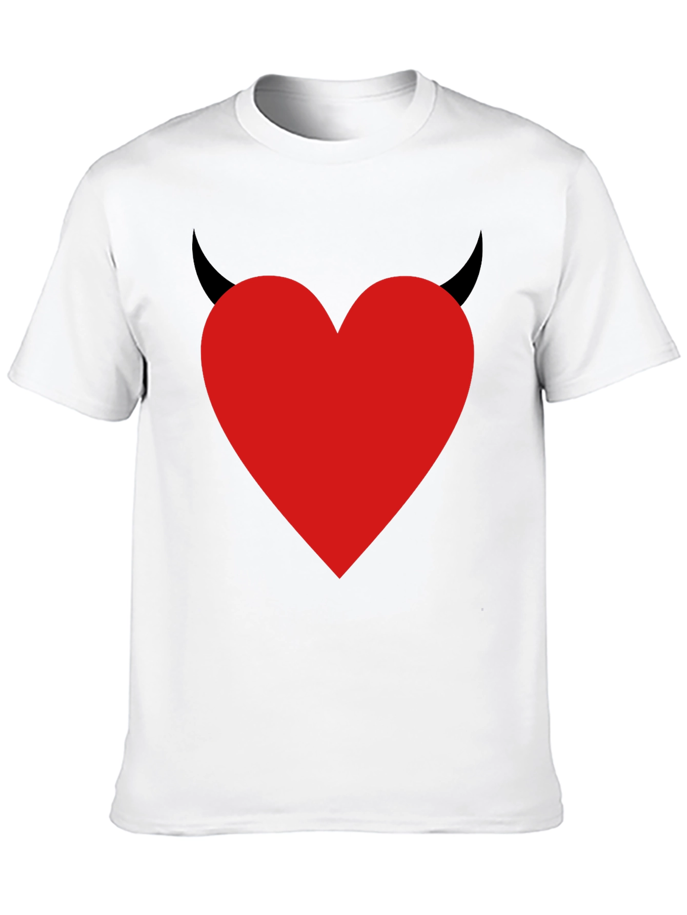 Devil Heart Graphic T-Shirt - Mens Black Tee