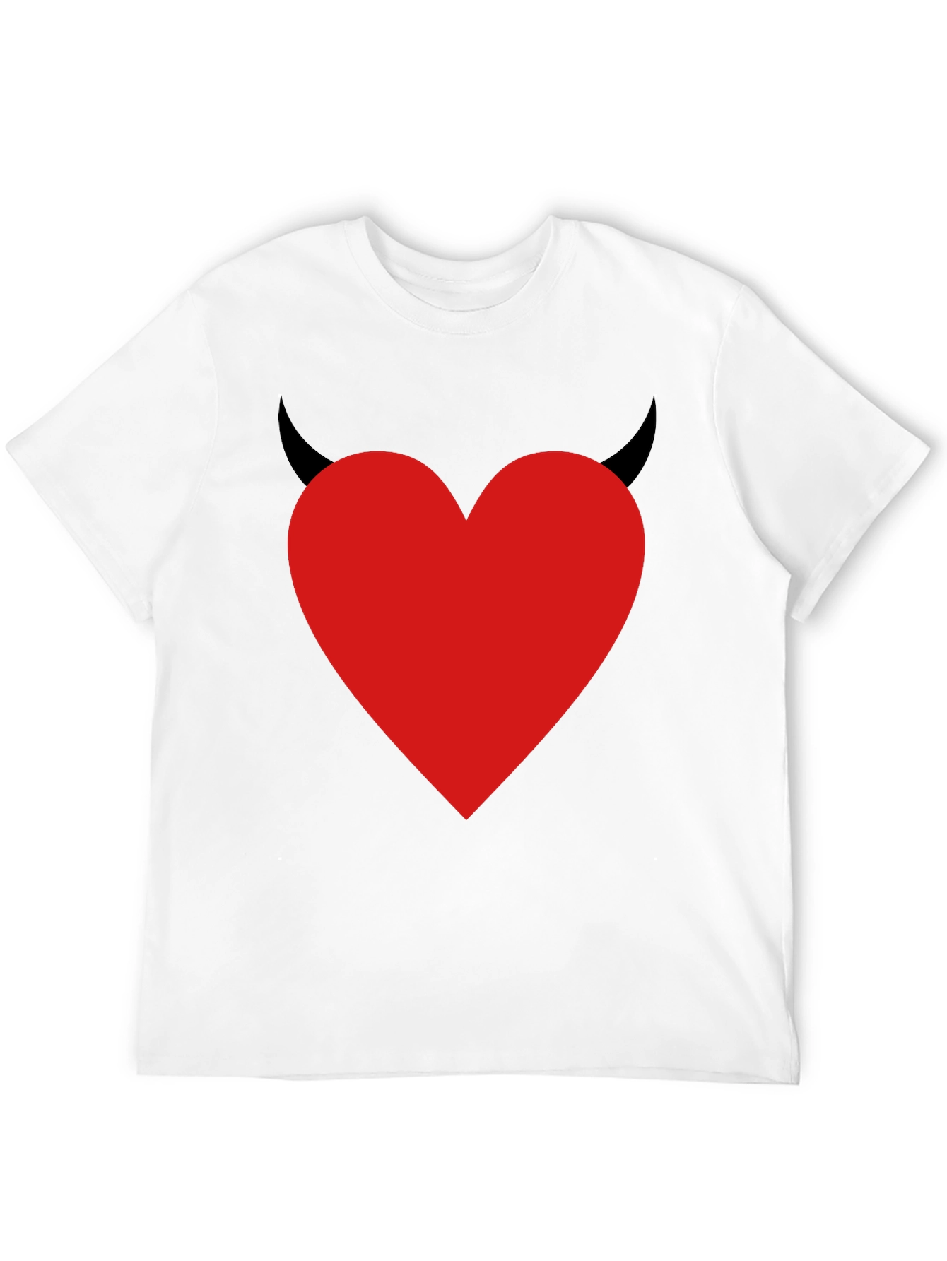 Devil Heart Graphic T-Shirt - Mens Black Tee