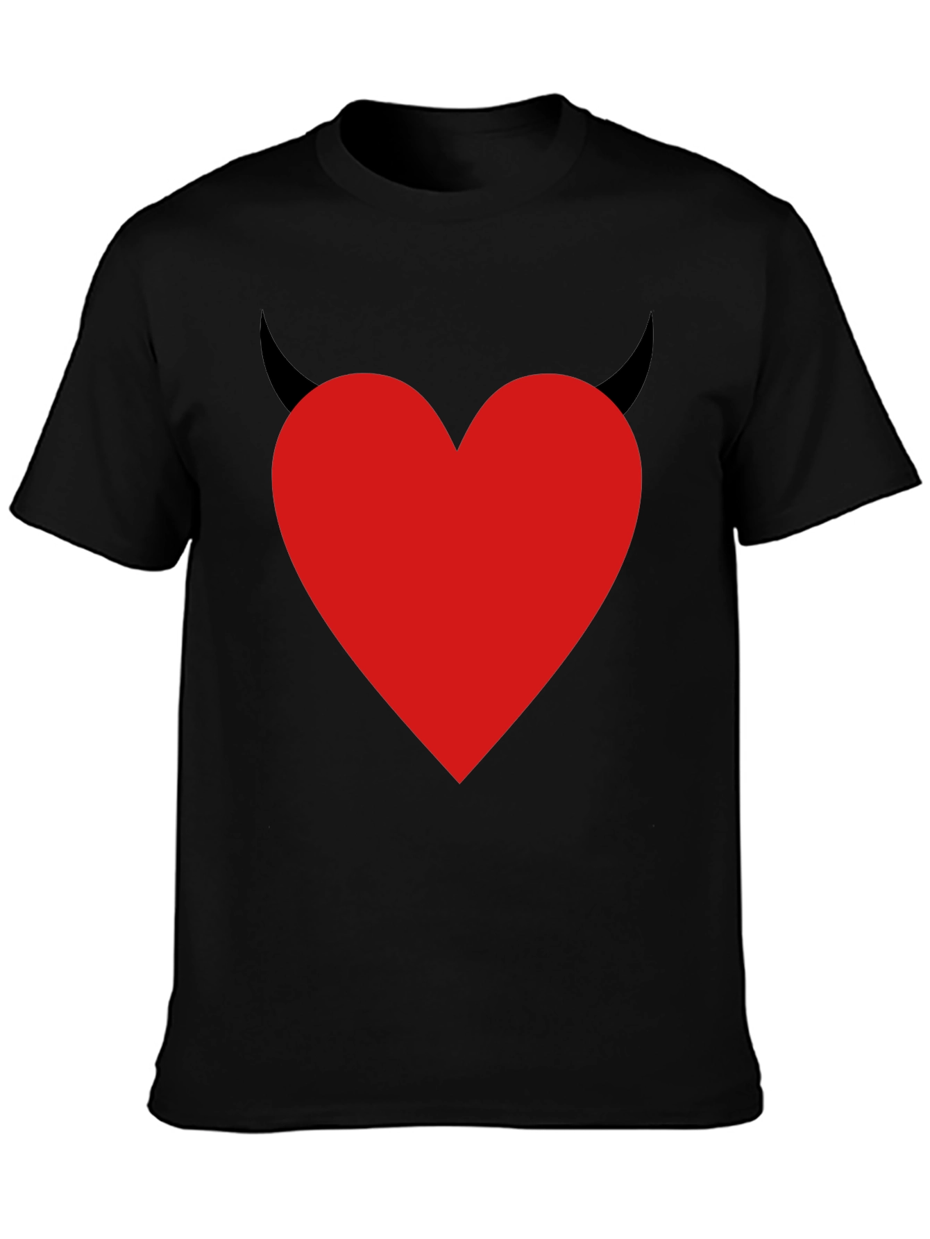 Devil Heart Graphic T-Shirt - Mens Black Tee