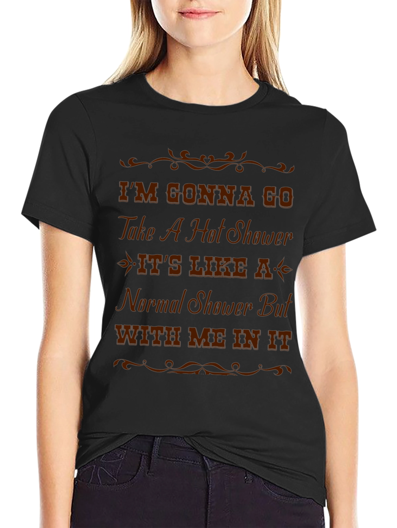 Humorous Hot Shower T-Shirt - Novelty Graphic Tee
