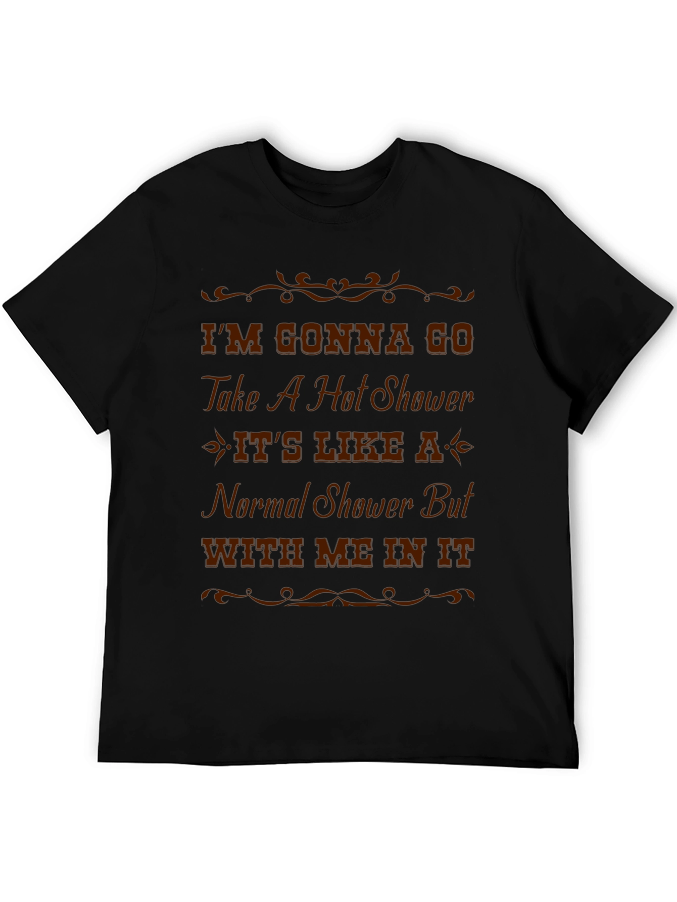 Humorous Hot Shower T-Shirt - Novelty Graphic Tee