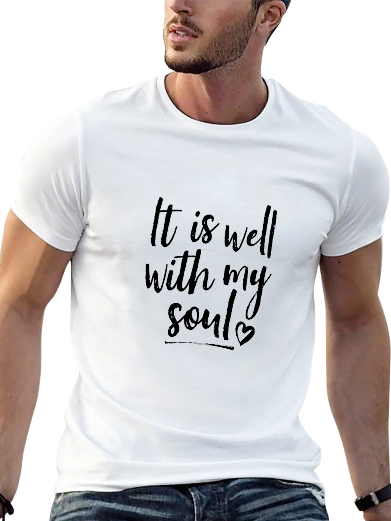 It Is Well With My Soul Black T-Shirt