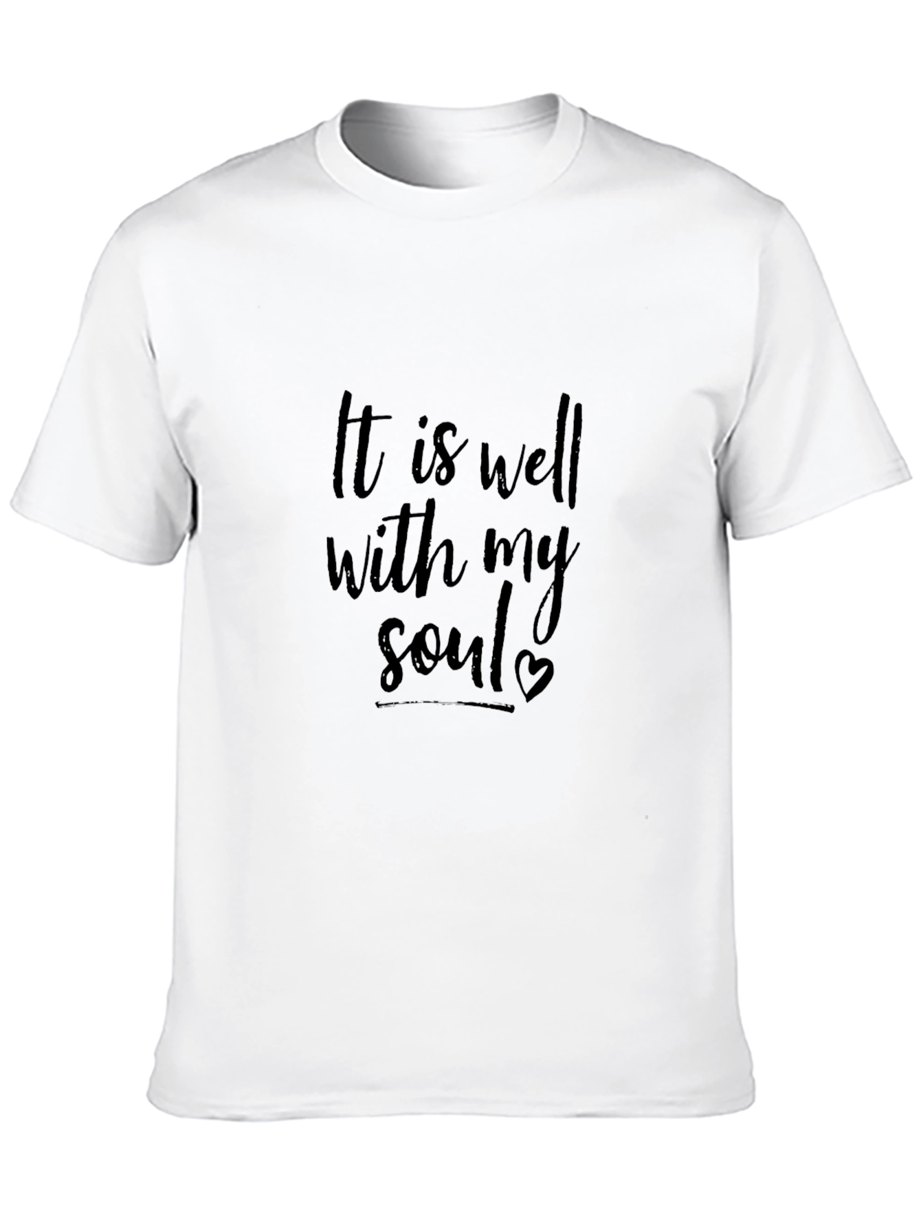 It Is Well With My Soul Black T-Shirt