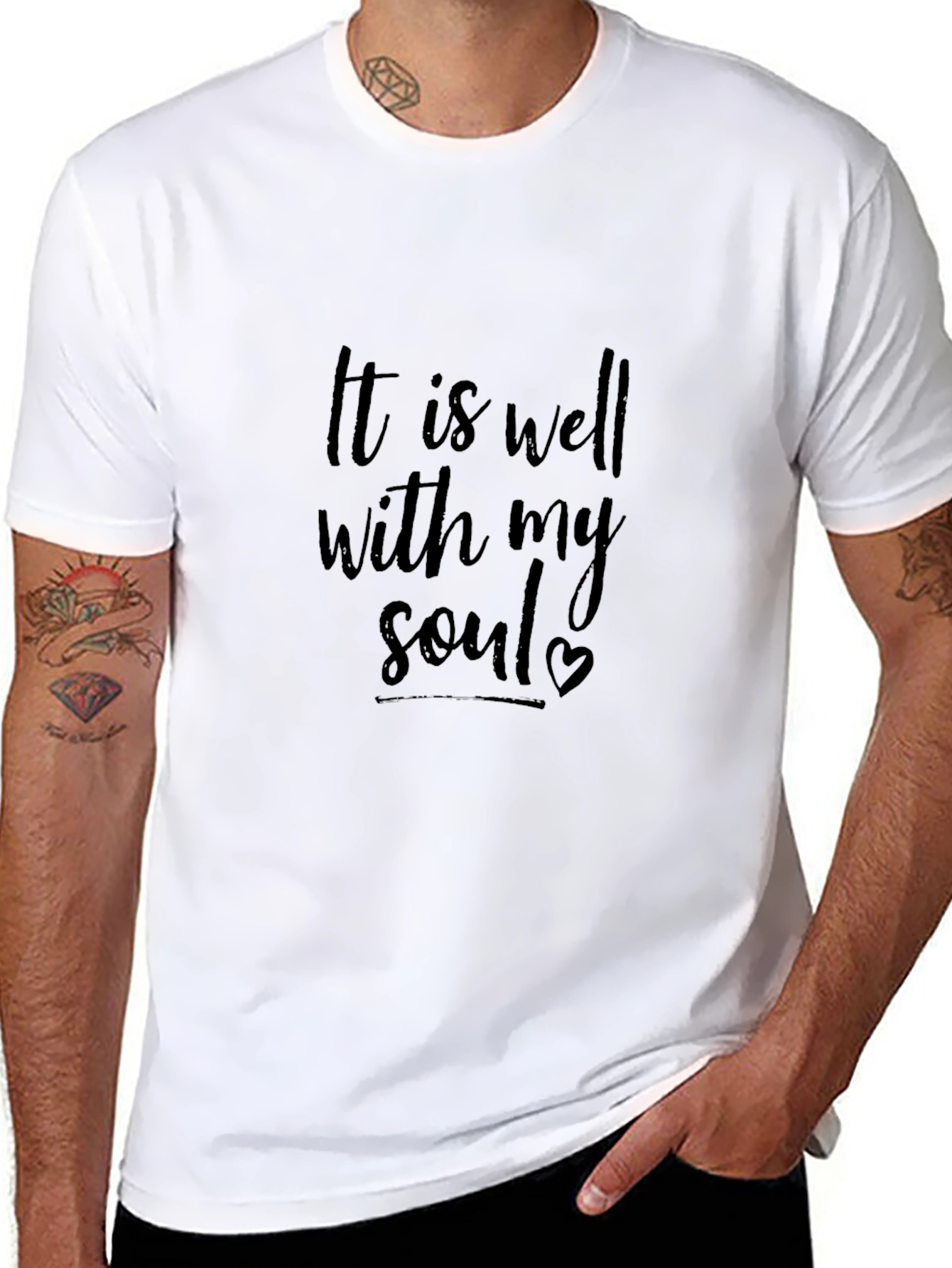 It Is Well With My Soul Black T-Shirt