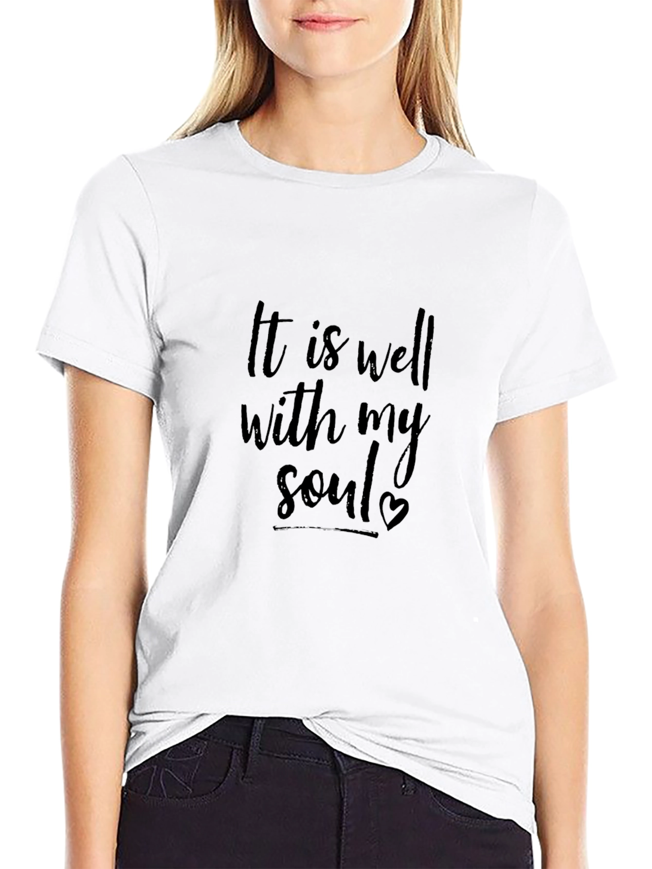 It Is Well With My Soul Black T-Shirt