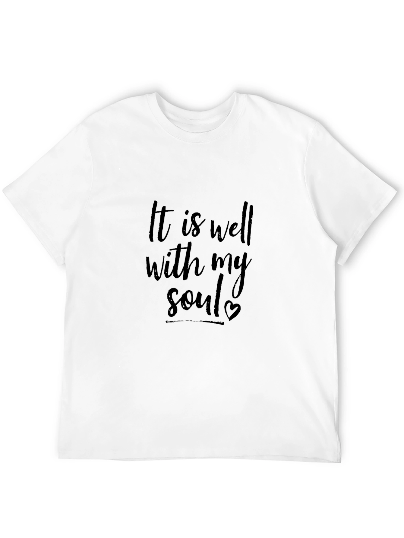 It Is Well With My Soul Black T-Shirt