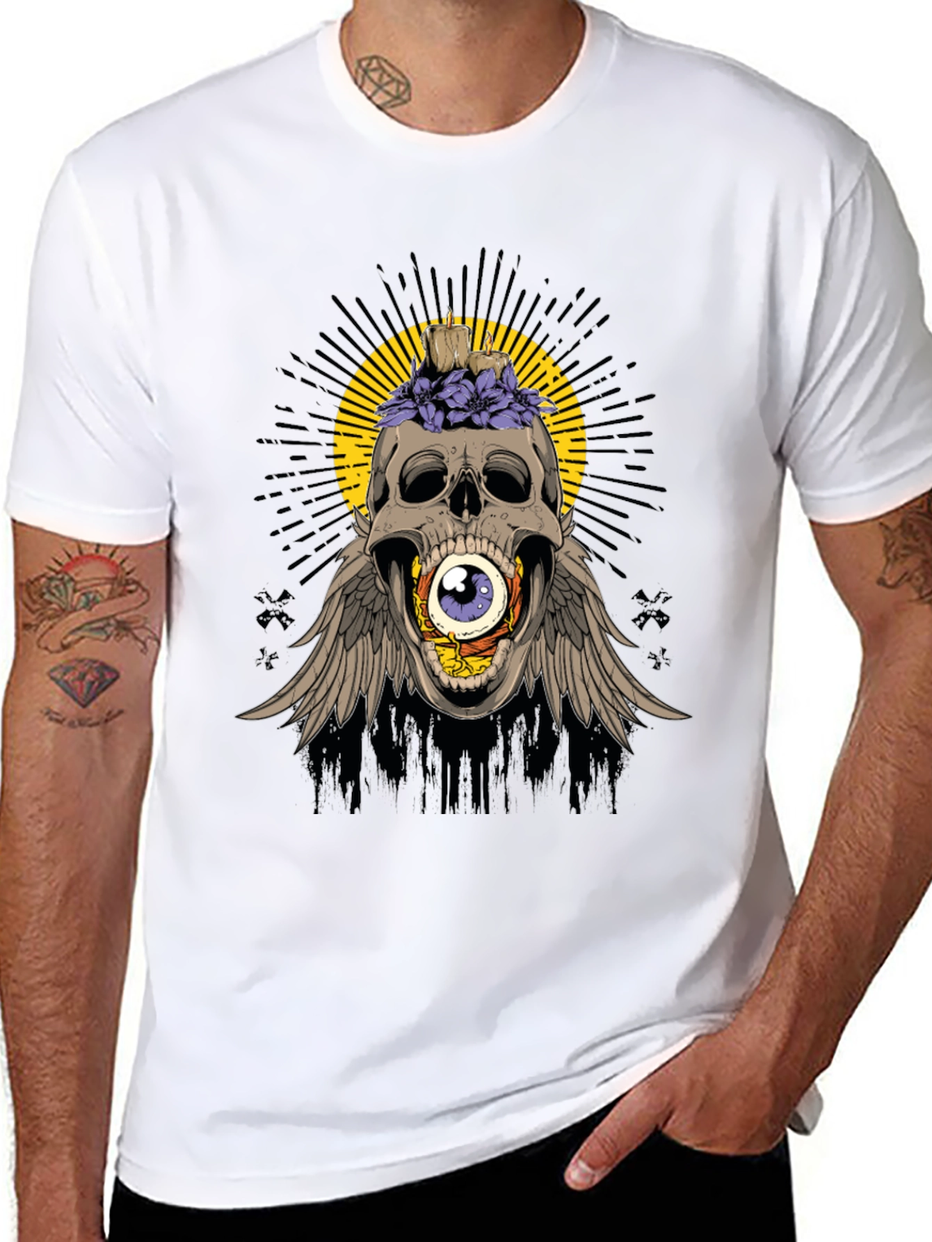 Skull with Eye Graphic Tee