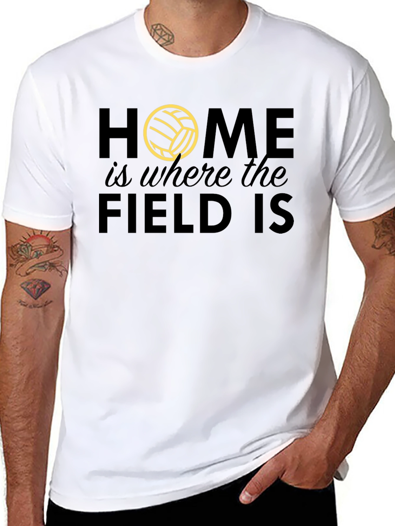 Home is Where the Field Is Volleyball T-Shirt