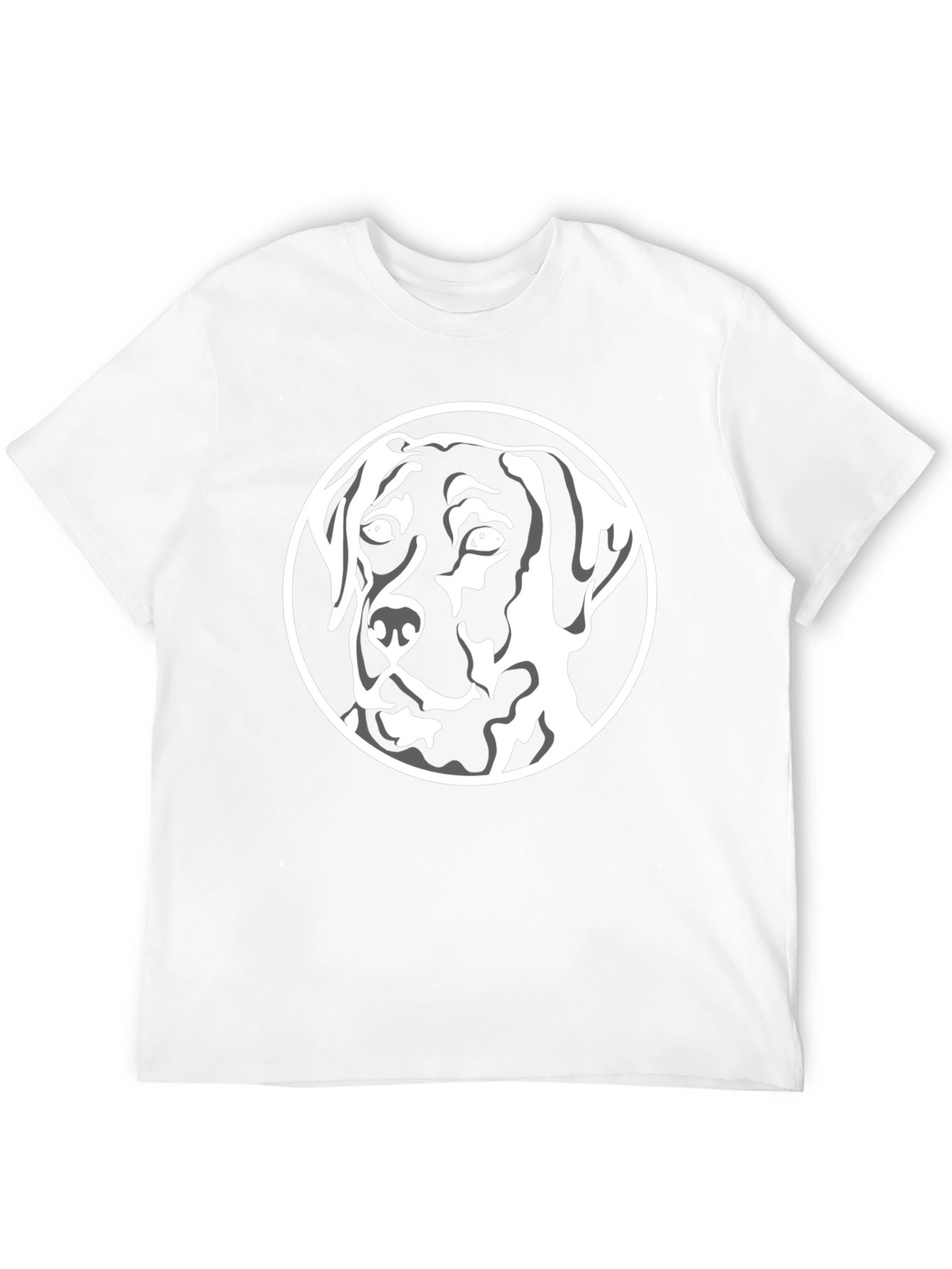 Dog Graphic Tee - Black Stylish Canine T-Shirt