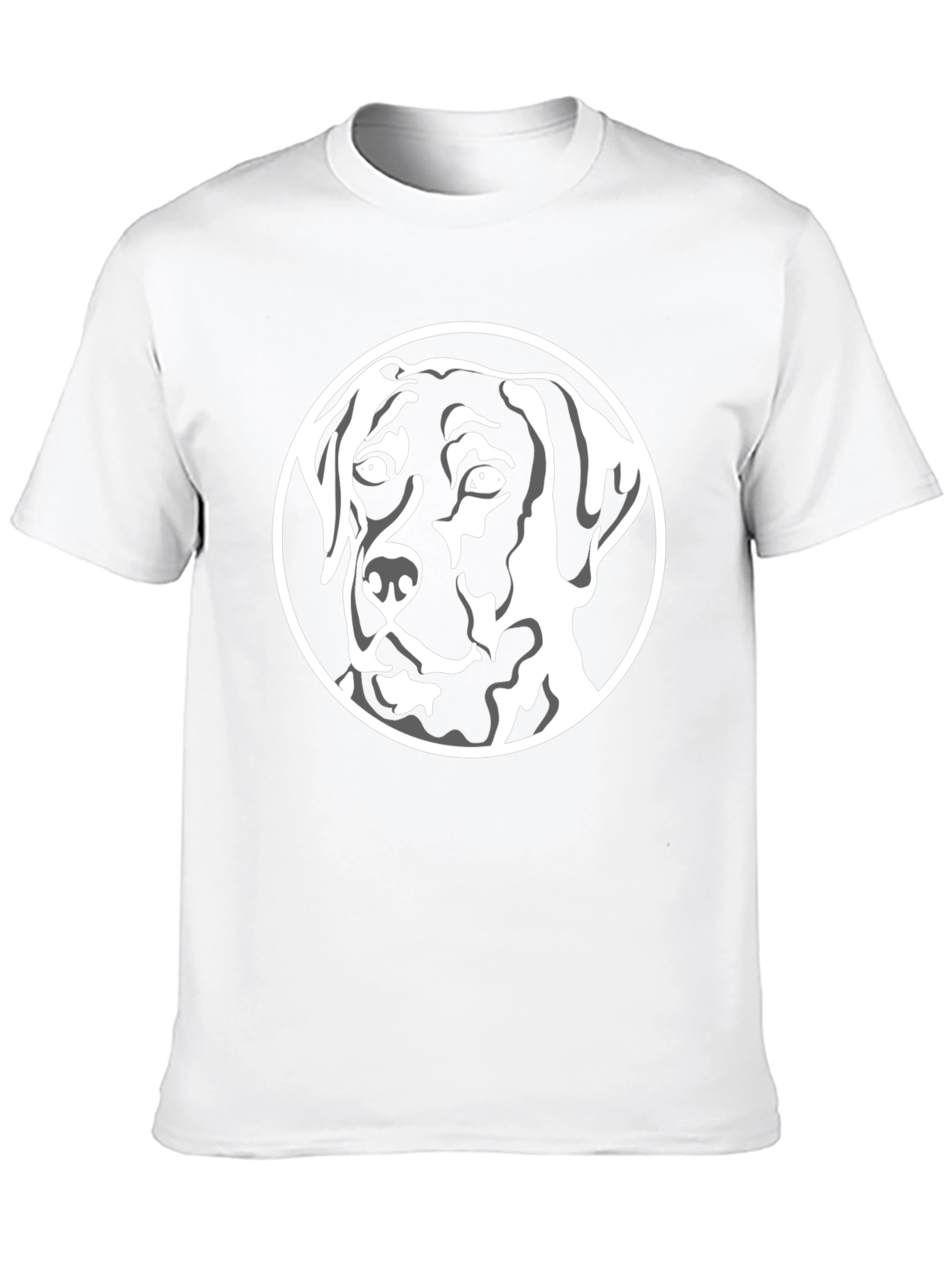 Dog Graphic Tee - Black Stylish Canine T-Shirt