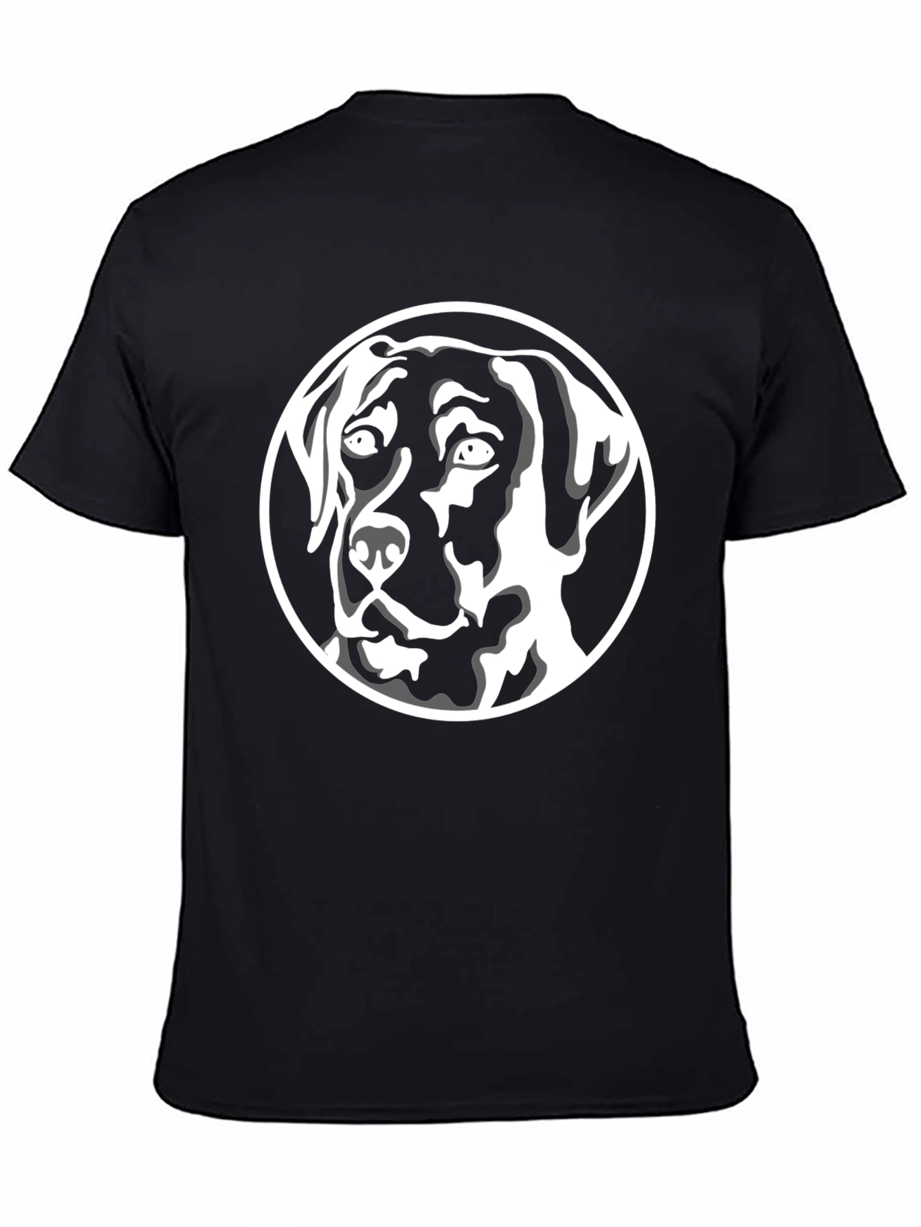 Dog Graphic Tee - Black Stylish Canine T-Shirt