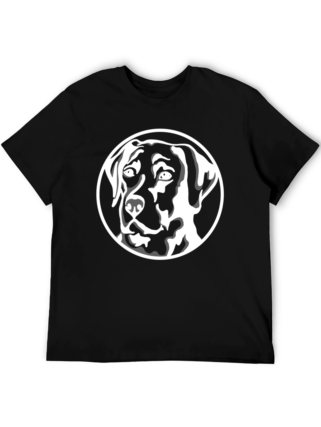 Dog Graphic Tee - Black Stylish Canine T-Shirt
