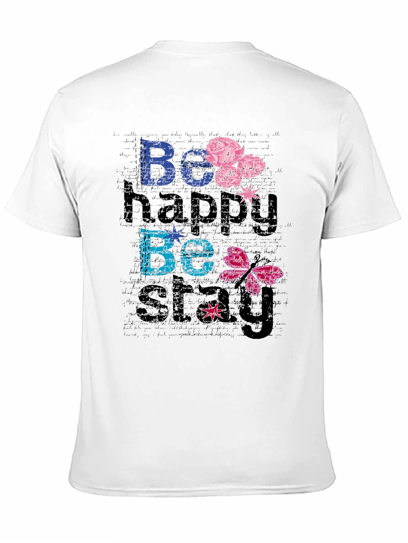 Be Happy Be You Black T-Shirt