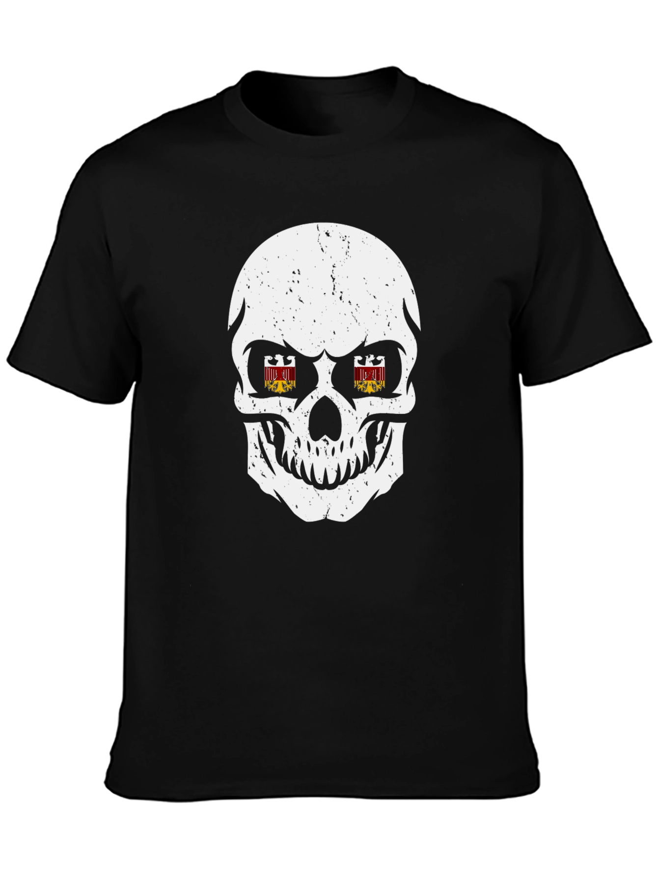 Skull Graphic Print T-Shirt - Edgy Streetwear