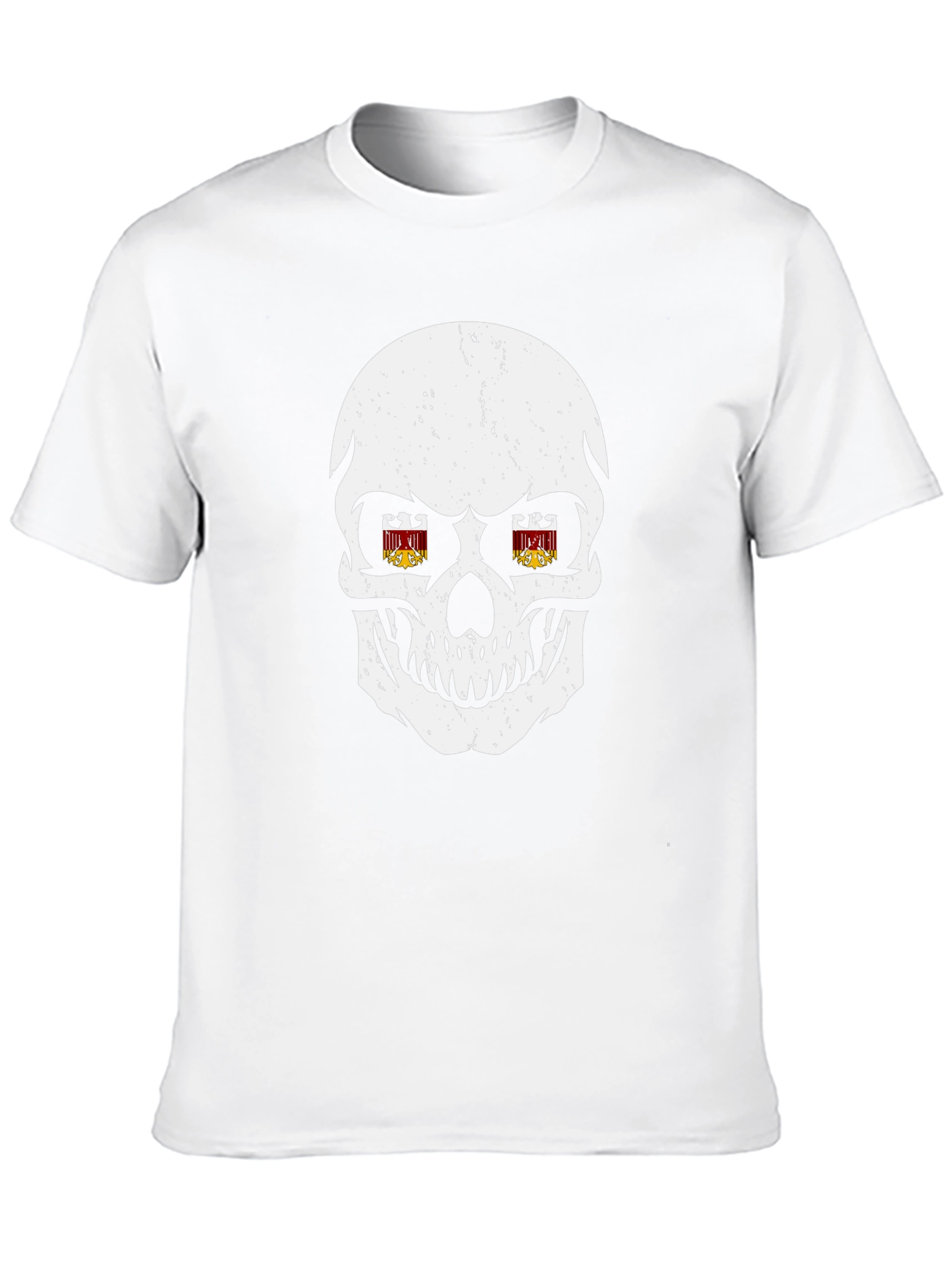 Skull Graphic Print T-Shirt - Edgy Streetwear