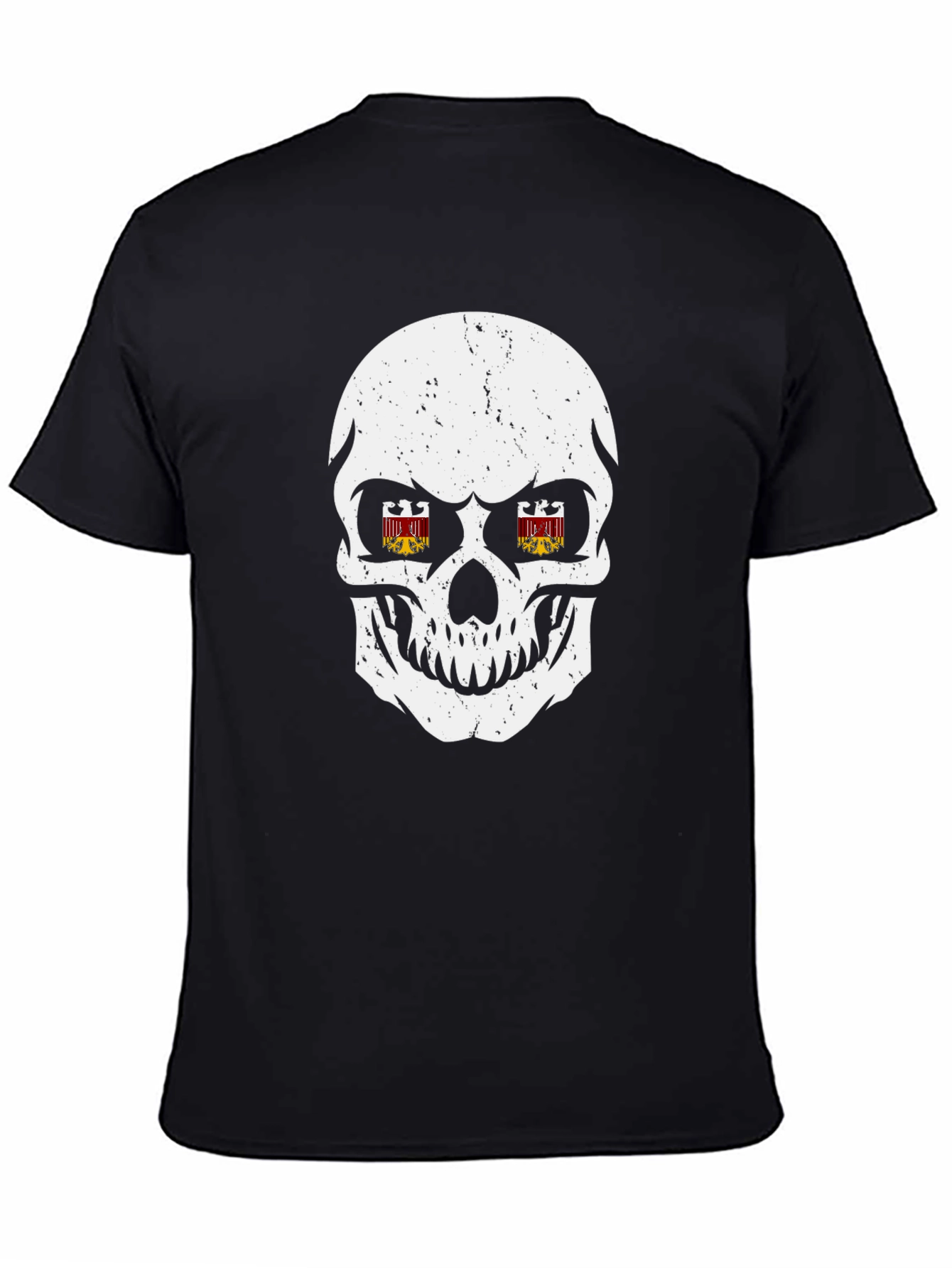Skull Graphic Print T-Shirt - Edgy Streetwear