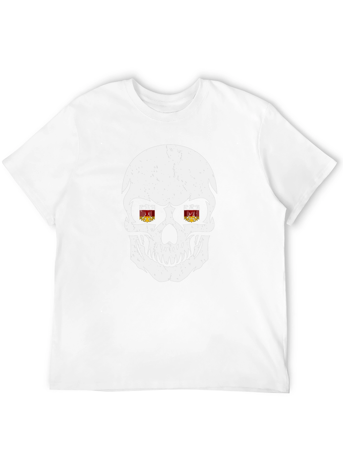 Skull Graphic Print T-Shirt - Edgy Streetwear
