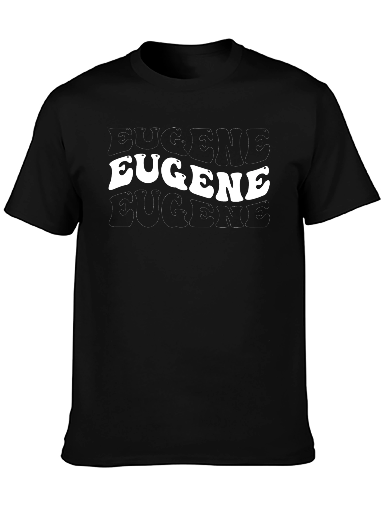 Retro Eugene T-Shirt - Black