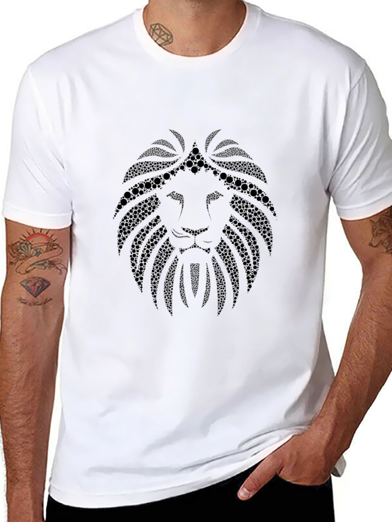Black Lion Graphic T-Shirt - Stylish Mens Tee