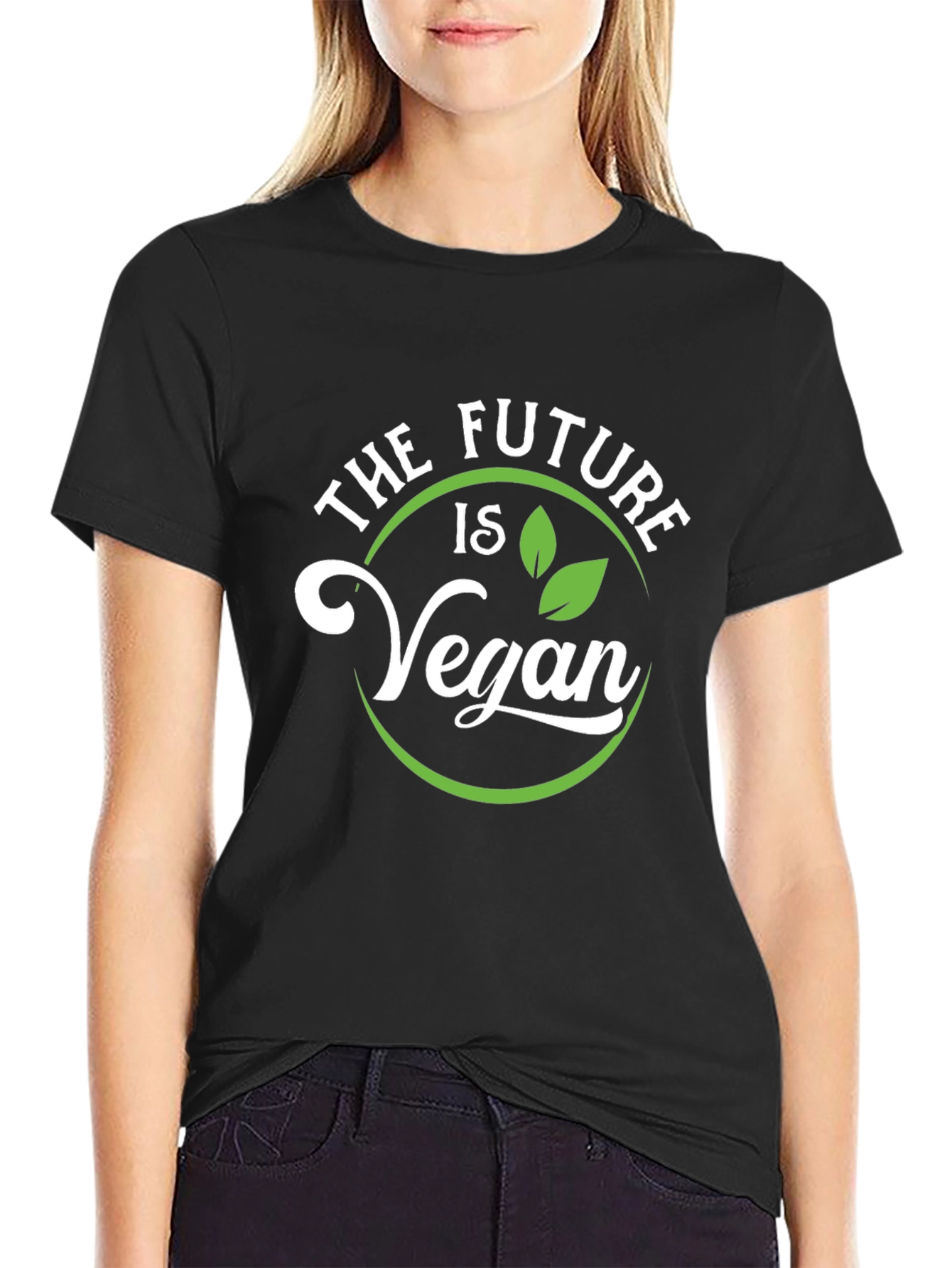 The Future is Vegan T-Shirt - Unisex Black Tee