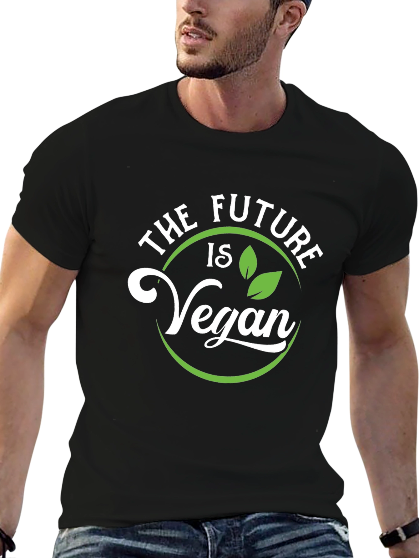 The Future is Vegan T-Shirt - Unisex Black Tee